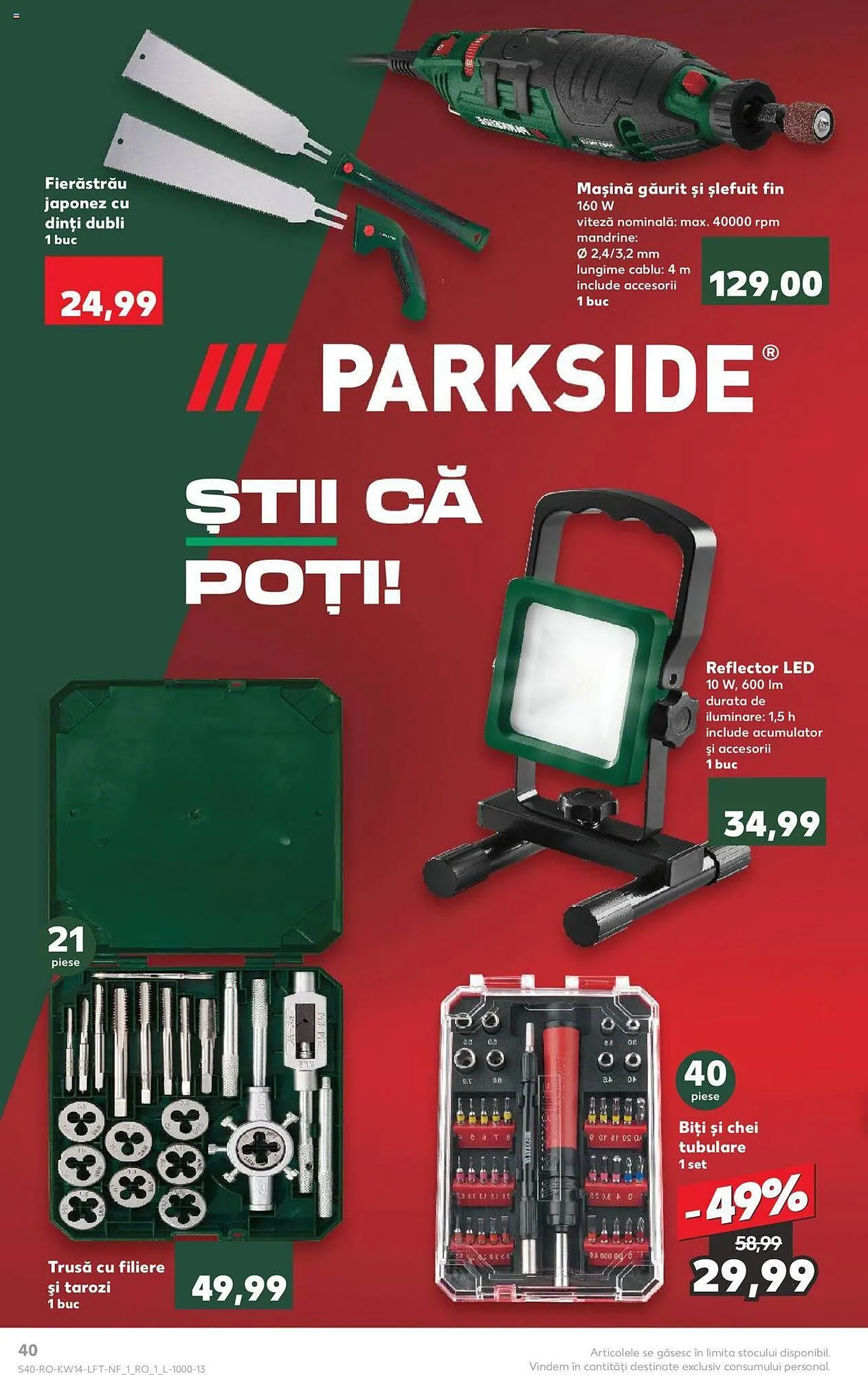 Catalog Kaufland catalog de la 3 aprilie până la 9 aprilie 2024 - Revista Pagina 40