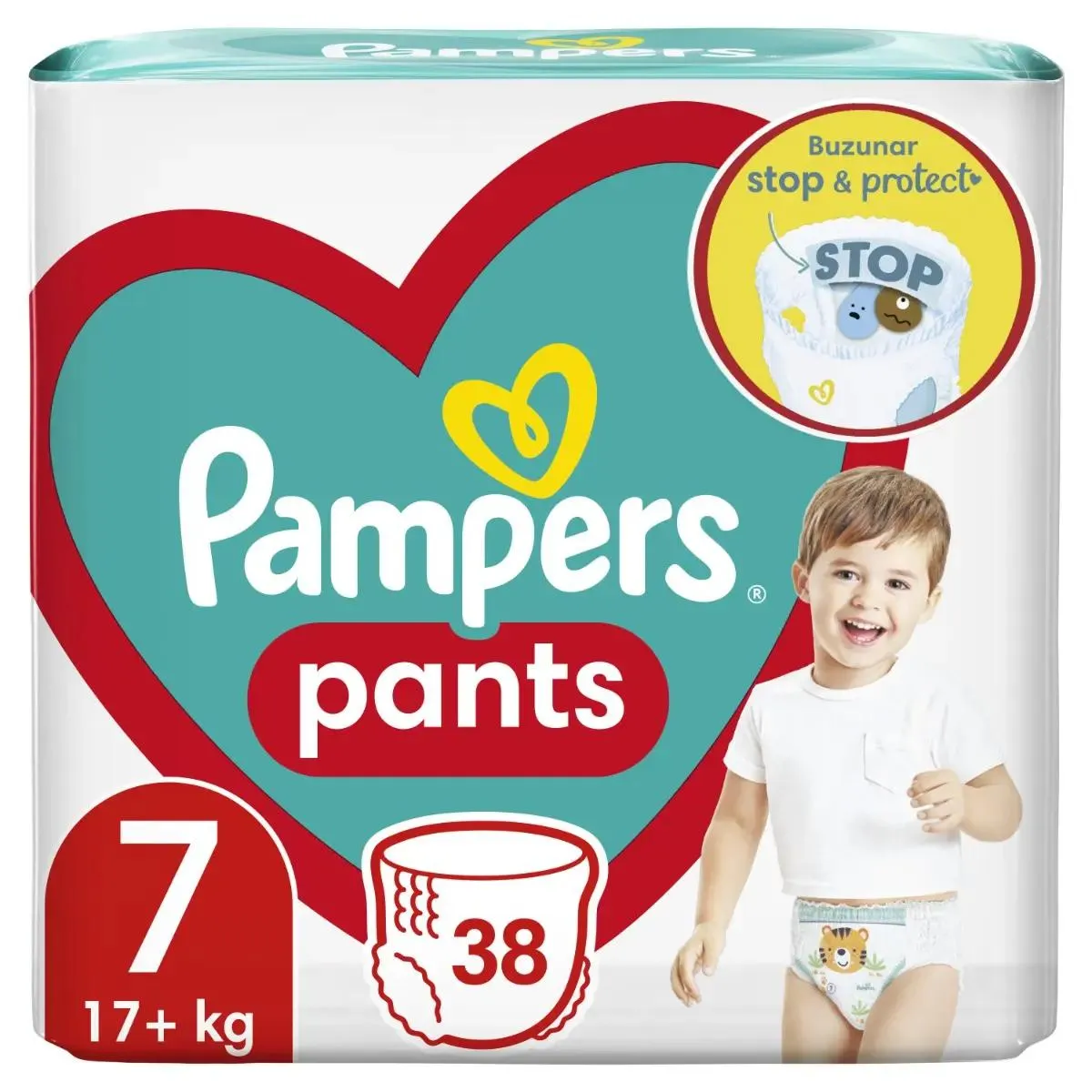 Scutece-chilotel Pampers Pants Marimea 7, 17kg+, 38 bucati