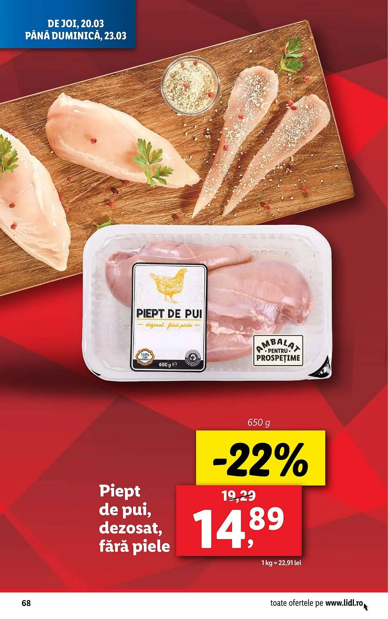 Catalog Catalog Lidl de la 17 martie până la 23 martie 2025 - Revista Pagina 68