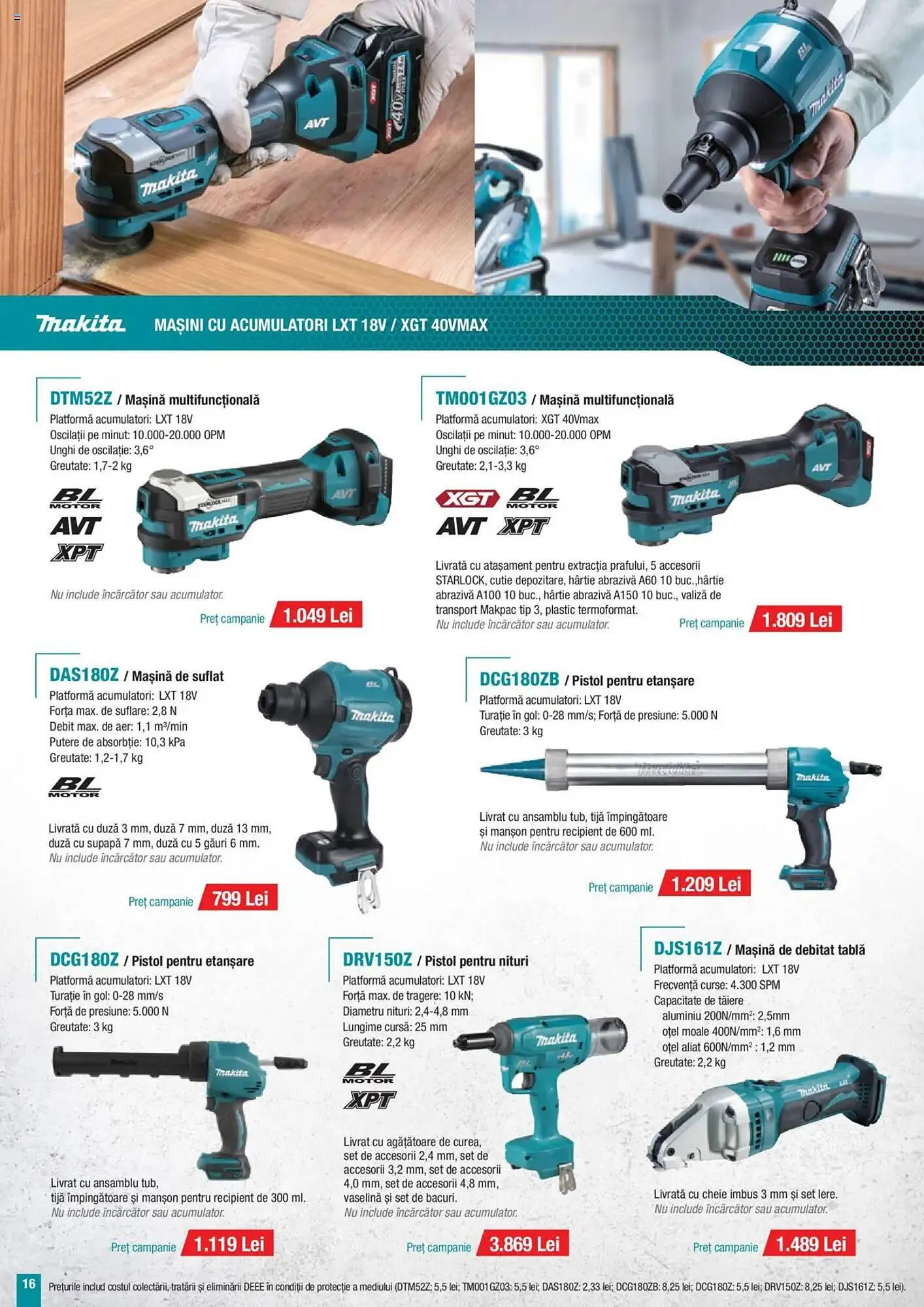Catalog Catalog Makita de la 30 iunie până la 30 septembrie 2025 - Revista Pagina 16