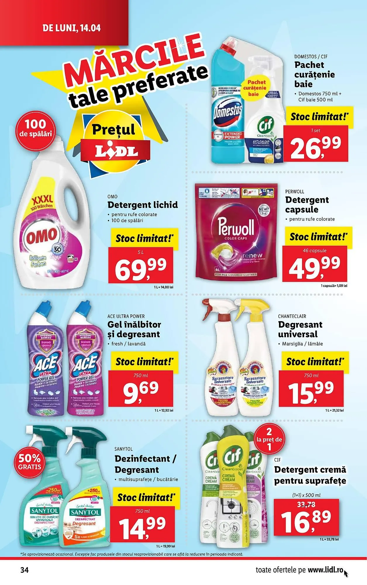 Catalog Catalog Lidl de la 14 aprilie până la 19 aprilie 2025 - Revista Pagina 34