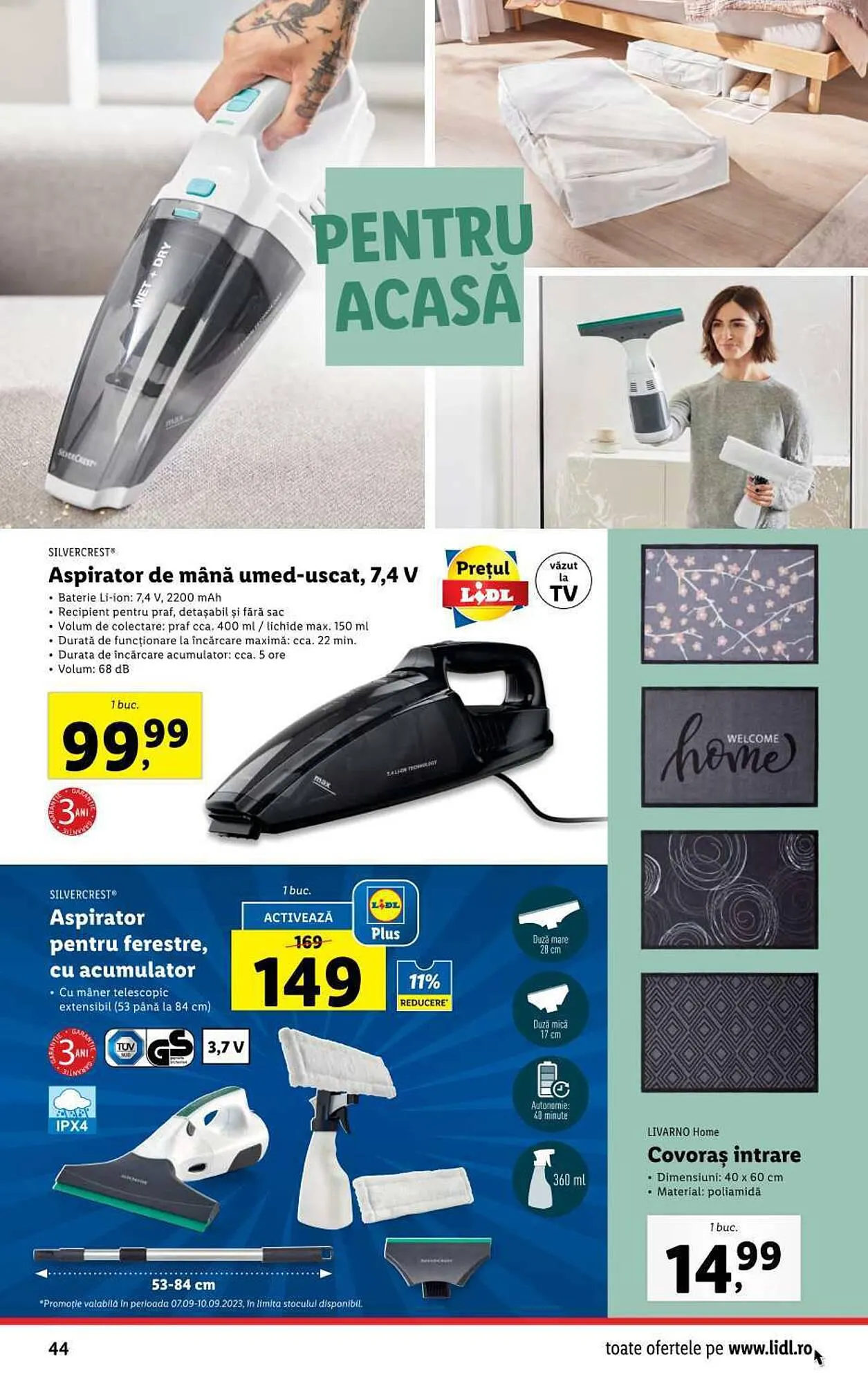 Catalog Lidl catalog de la 4 septembrie până la 10 septembrie 2023 - Revista Pagina 44