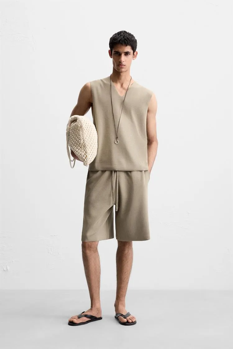 BERMUDE RELAXED FIT DIN TRICOT