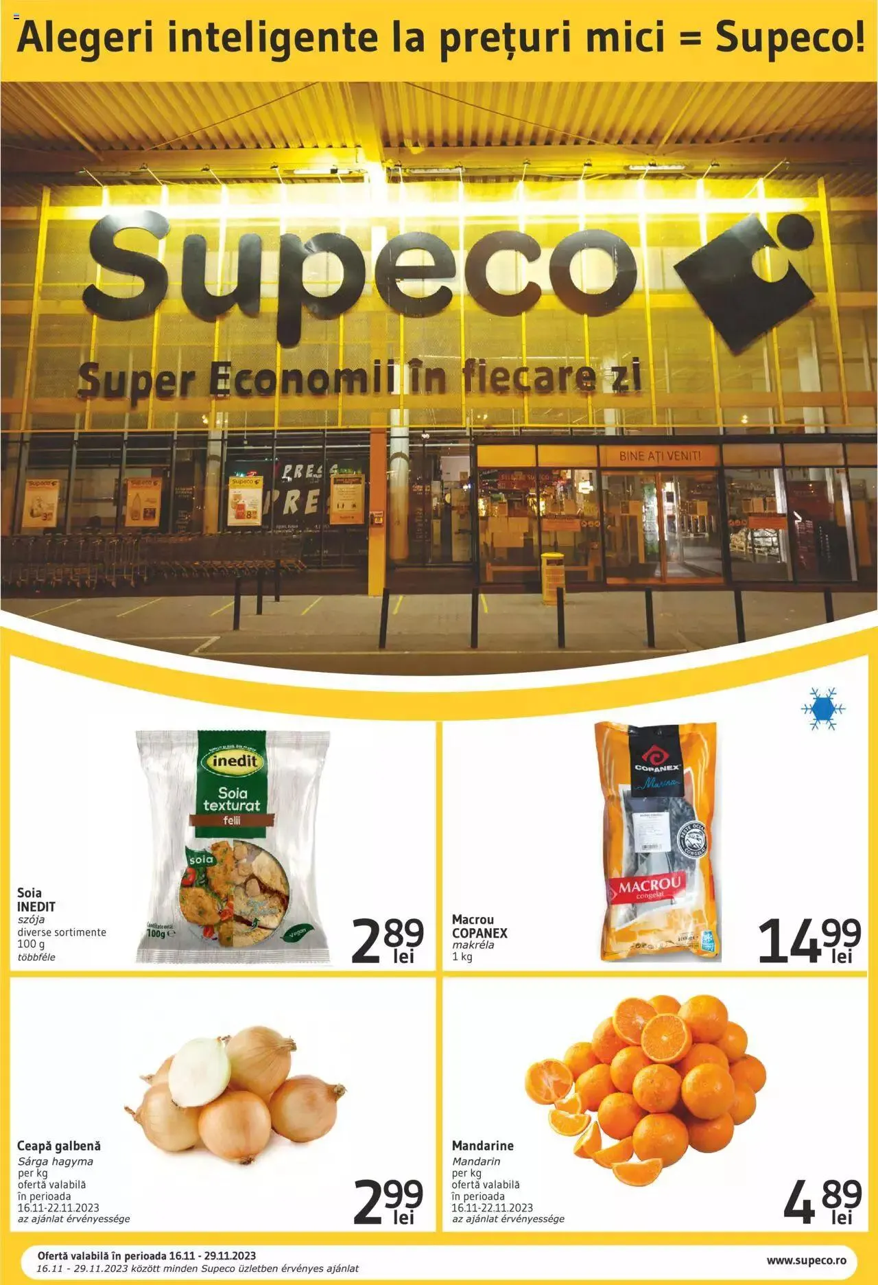 Catalog Catalog Supeco Bilingv de la 16 noiembrie până la 29 noiembrie 2023 - Revista Pagina 1
