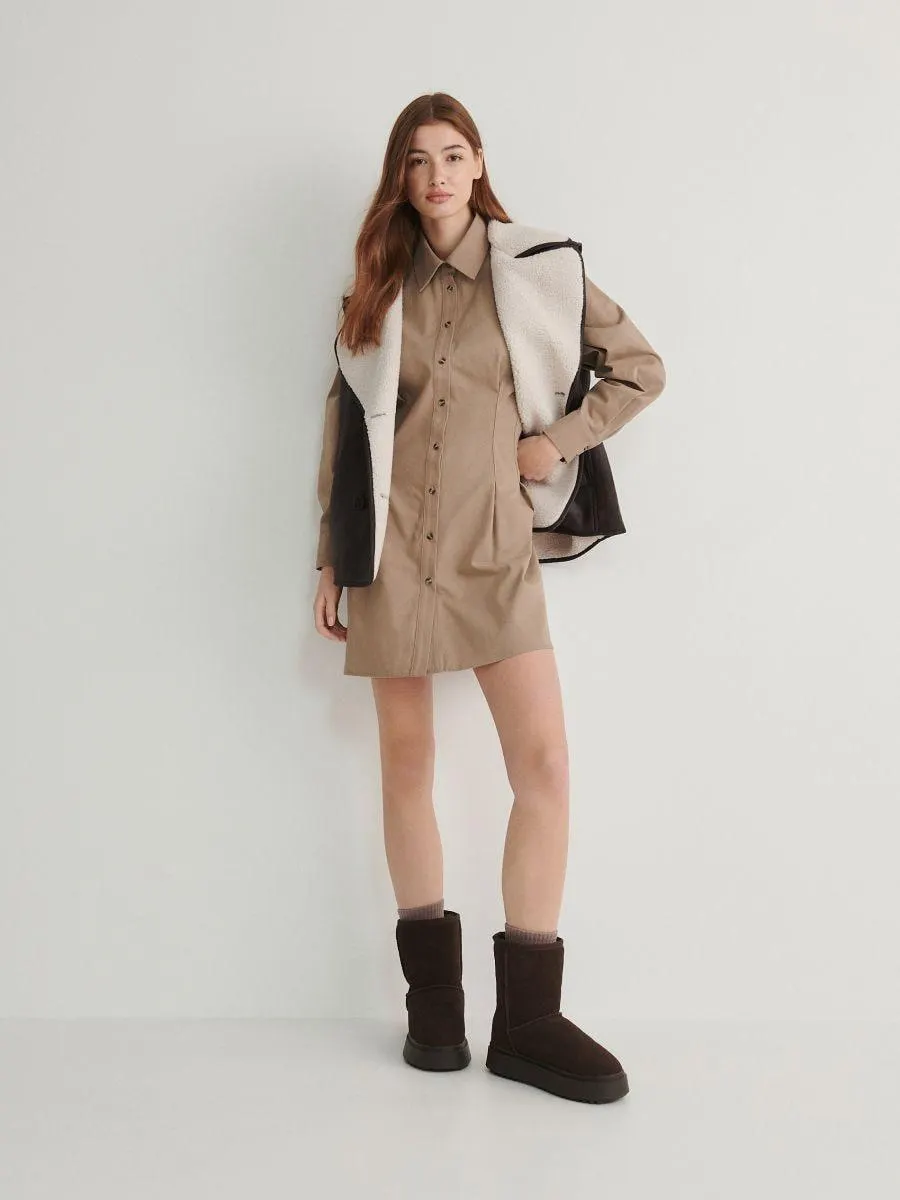 Rochie-cămașă mini