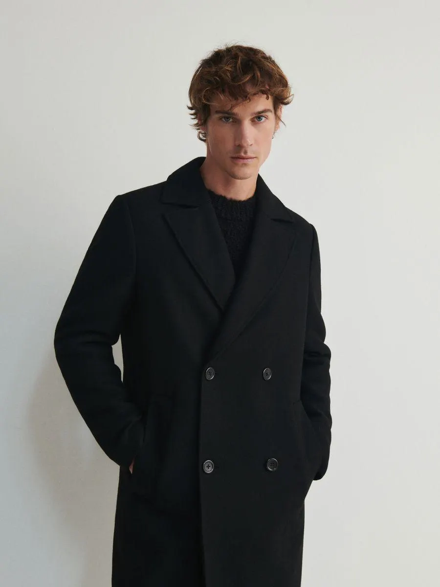 Palton cu adaos de lână