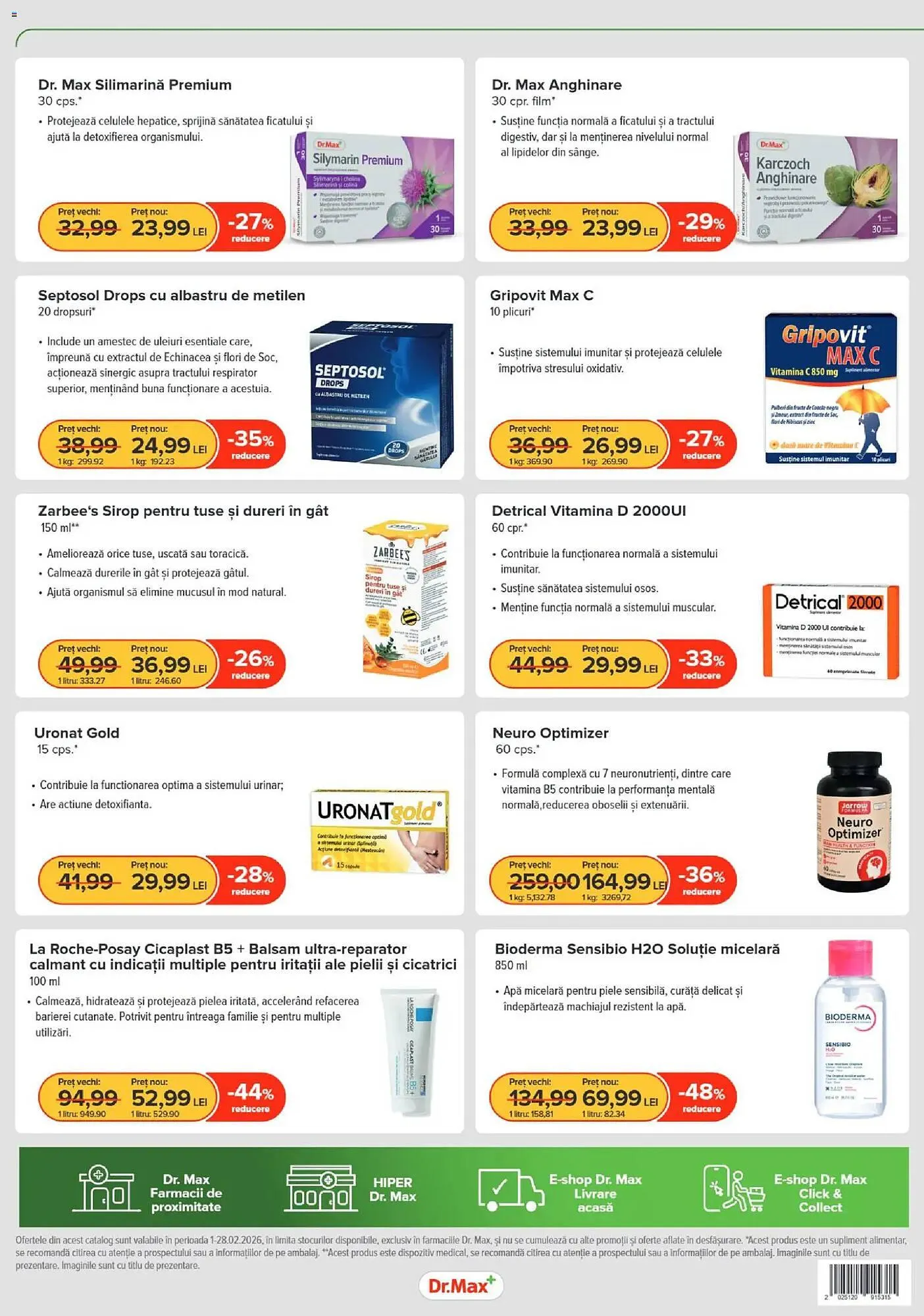 Catalog Catalog Dr.Max de la 31 ianuarie până la 28 februarie 2026 - Revista Pagina 8