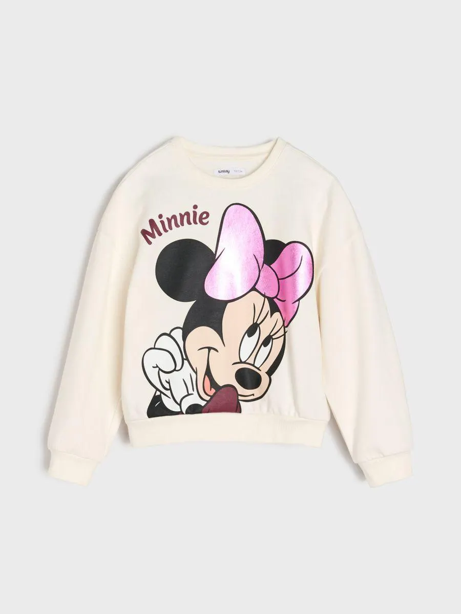 Bluză de trening din bumbac Minnie Mouse