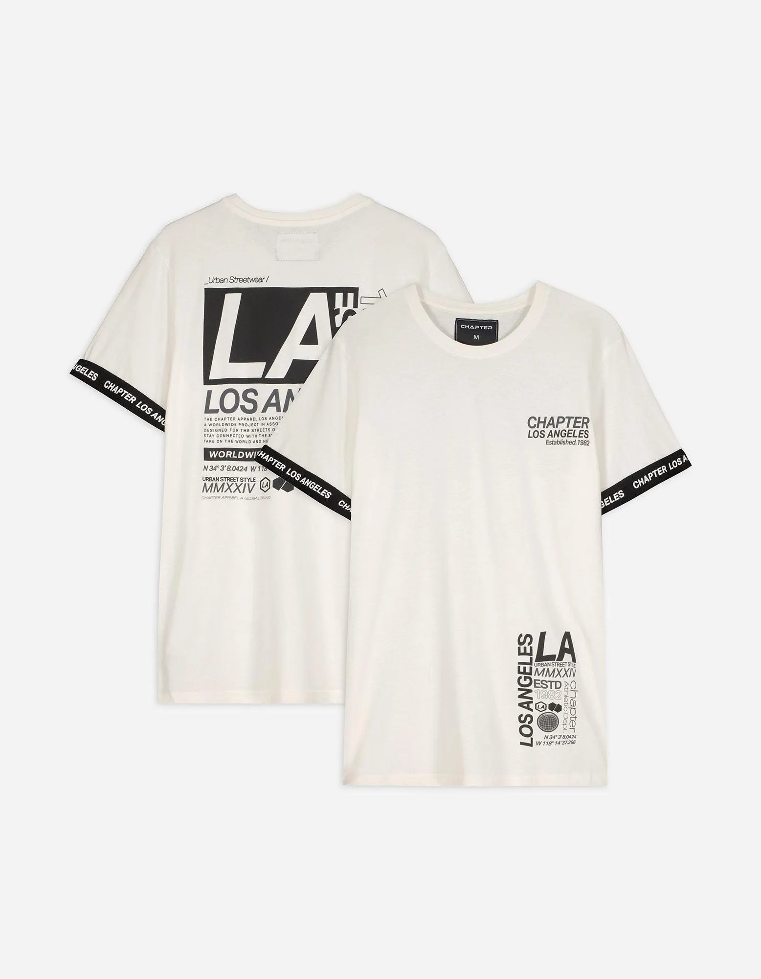 Tricou - Imprimare spate - Alb