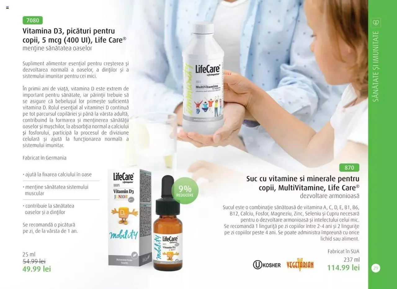 Catalog Life Care - Catalog Life Care toamna 2023 - iarna 2024 de la 1 septembrie până la 31 ianuarie 2024 - Revista Pagina 31