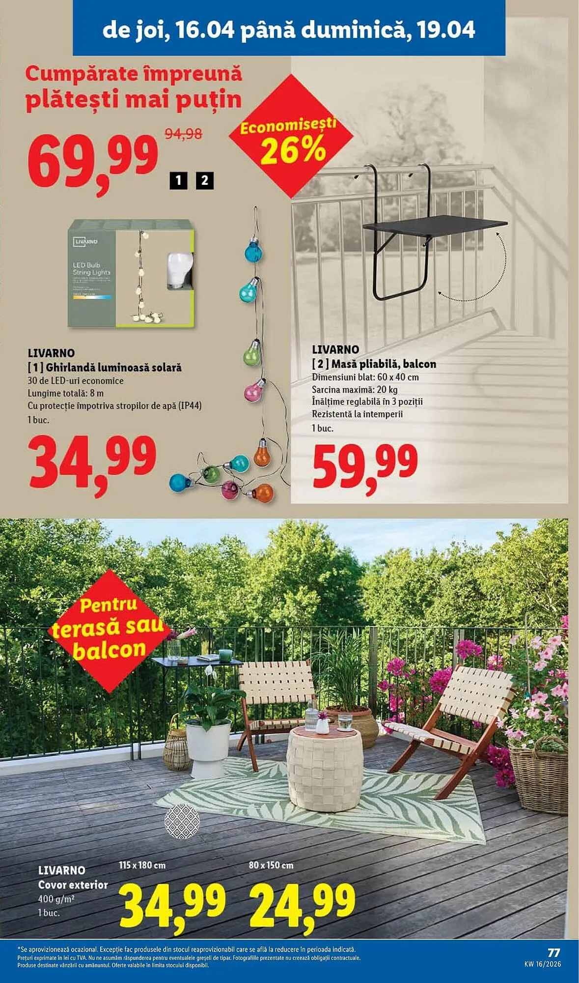 Catalog Catalog Lidl de la 14 aprilie până la 19 aprilie 2026 - Revista Pagina 77