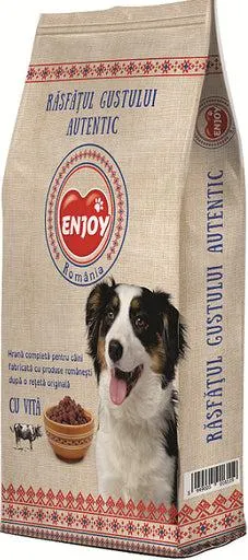 Hrana uscata pentru caini Enjoy Rasfatul Gustului cu vita 10 kg