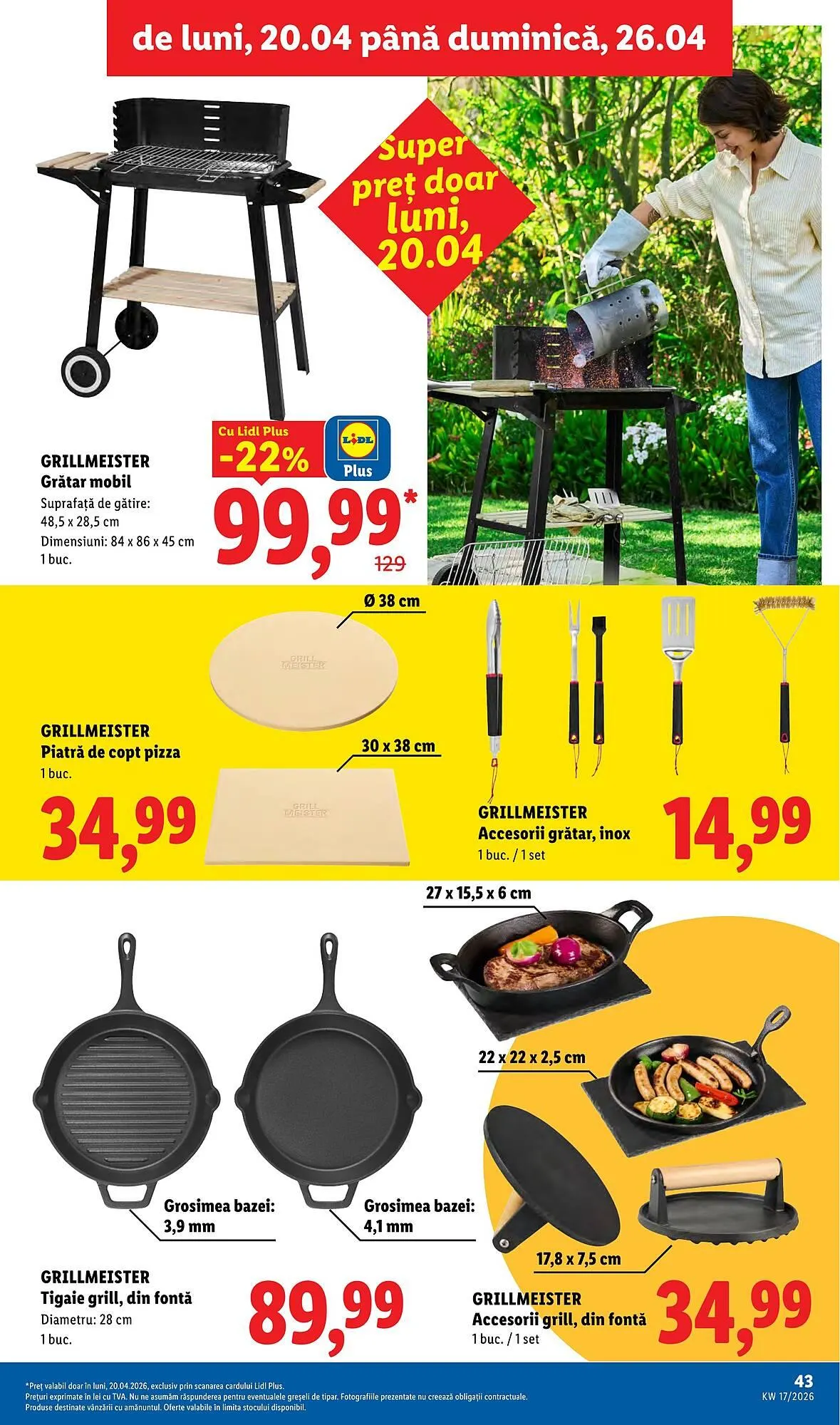 Catalog Catalog Lidl de la 20 aprilie până la 26 aprilie 2026 - Revista Pagina 43