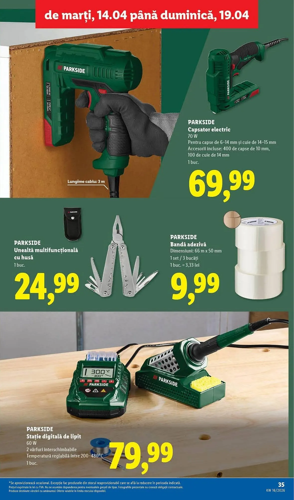 Catalog Catalog Lidl de la 14 aprilie până la 19 aprilie 2026 - Revista Pagina 35