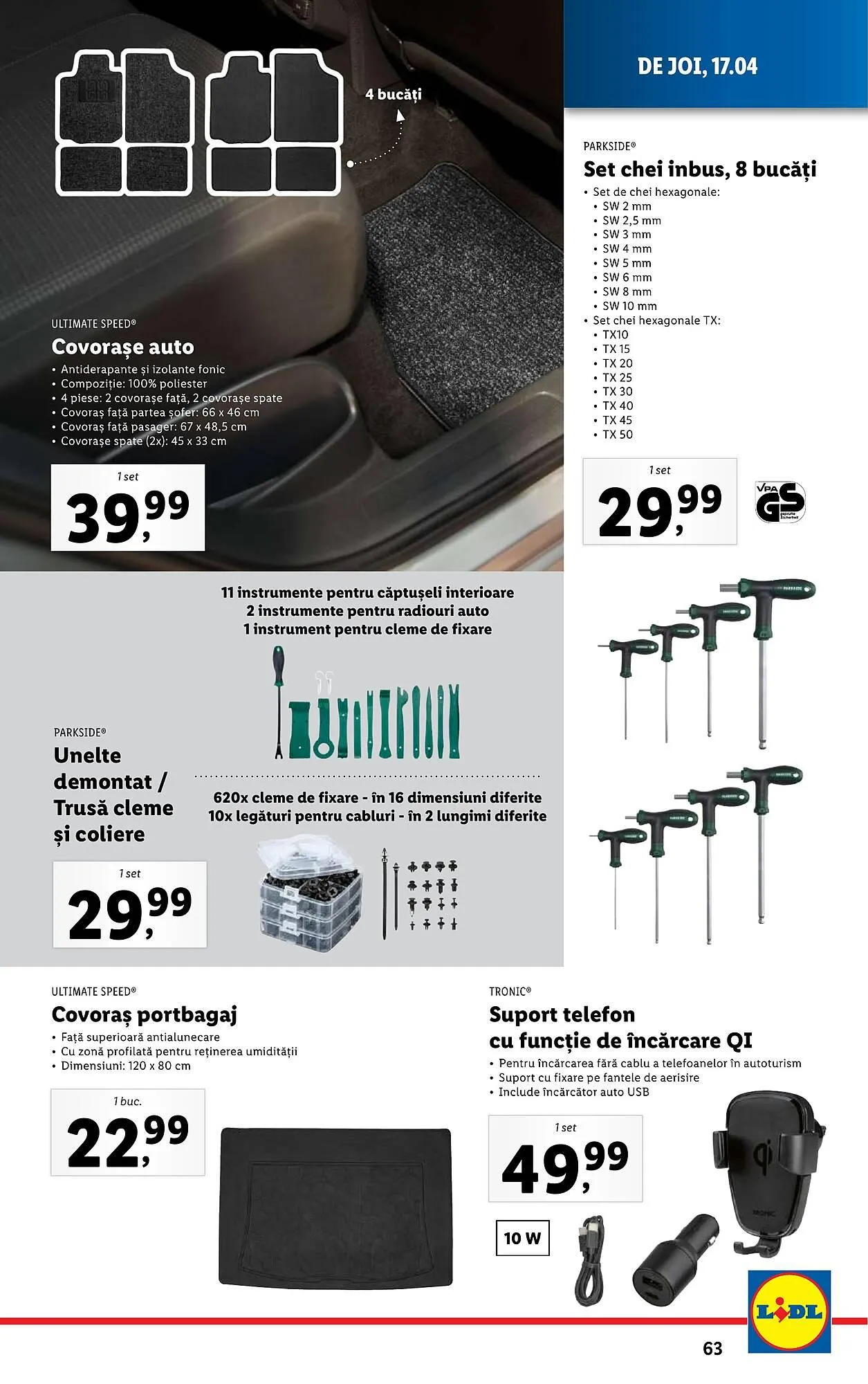 Catalog Catalog Lidl de la 14 aprilie până la 19 aprilie 2025 - Revista Pagina 63