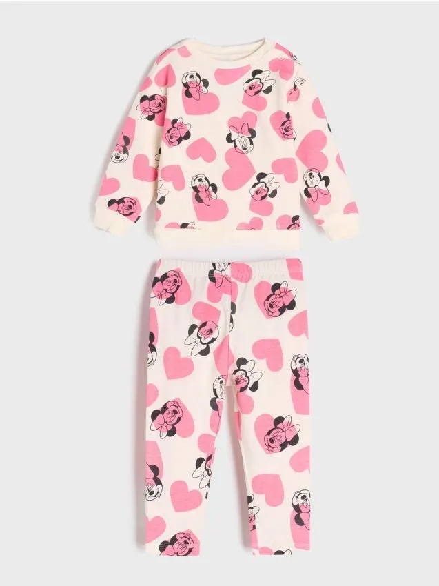Compleu din jerseu Minnie Mouse