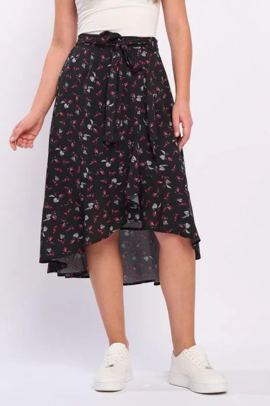 Timeout - Fusta dama cu model floral imprimat