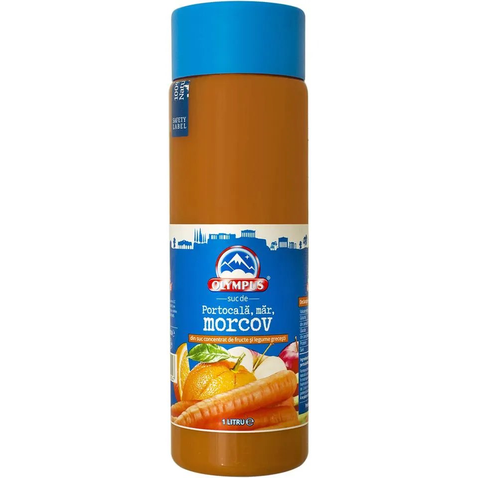 Olympus | Suc natural de portocale, mere si morcov 1l