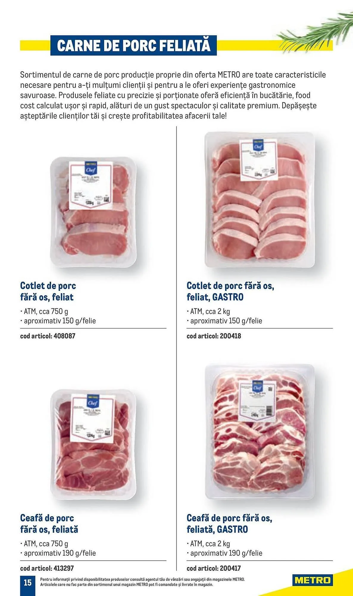 Catalog Catalog Metro de la 9 aprilie până la 31 decembrie 2025 - Revista Pagina 15