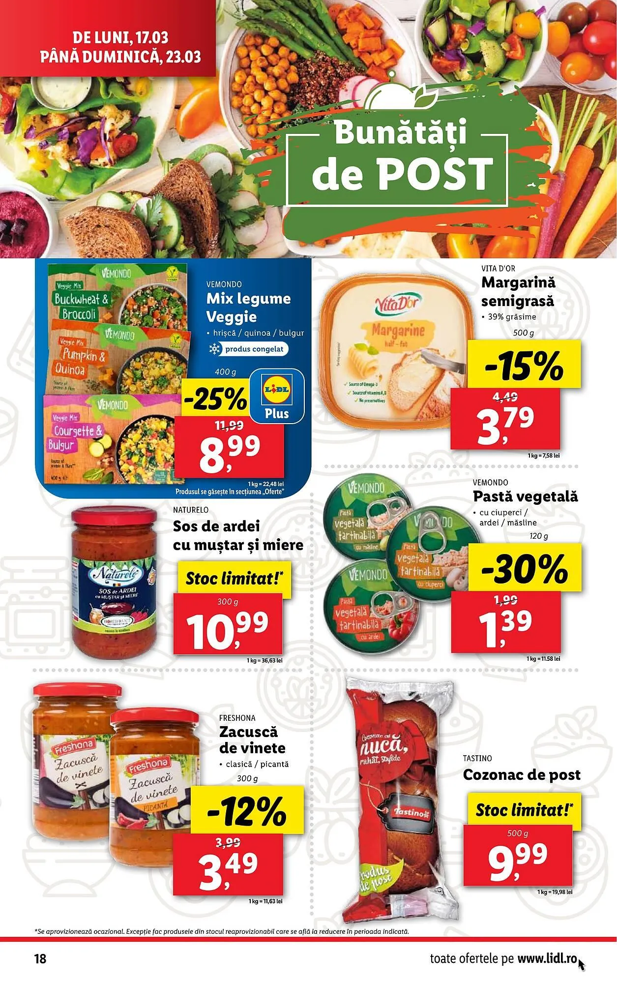 Catalog Catalog Lidl de la 17 martie până la 23 martie 2025 - Revista Pagina 18