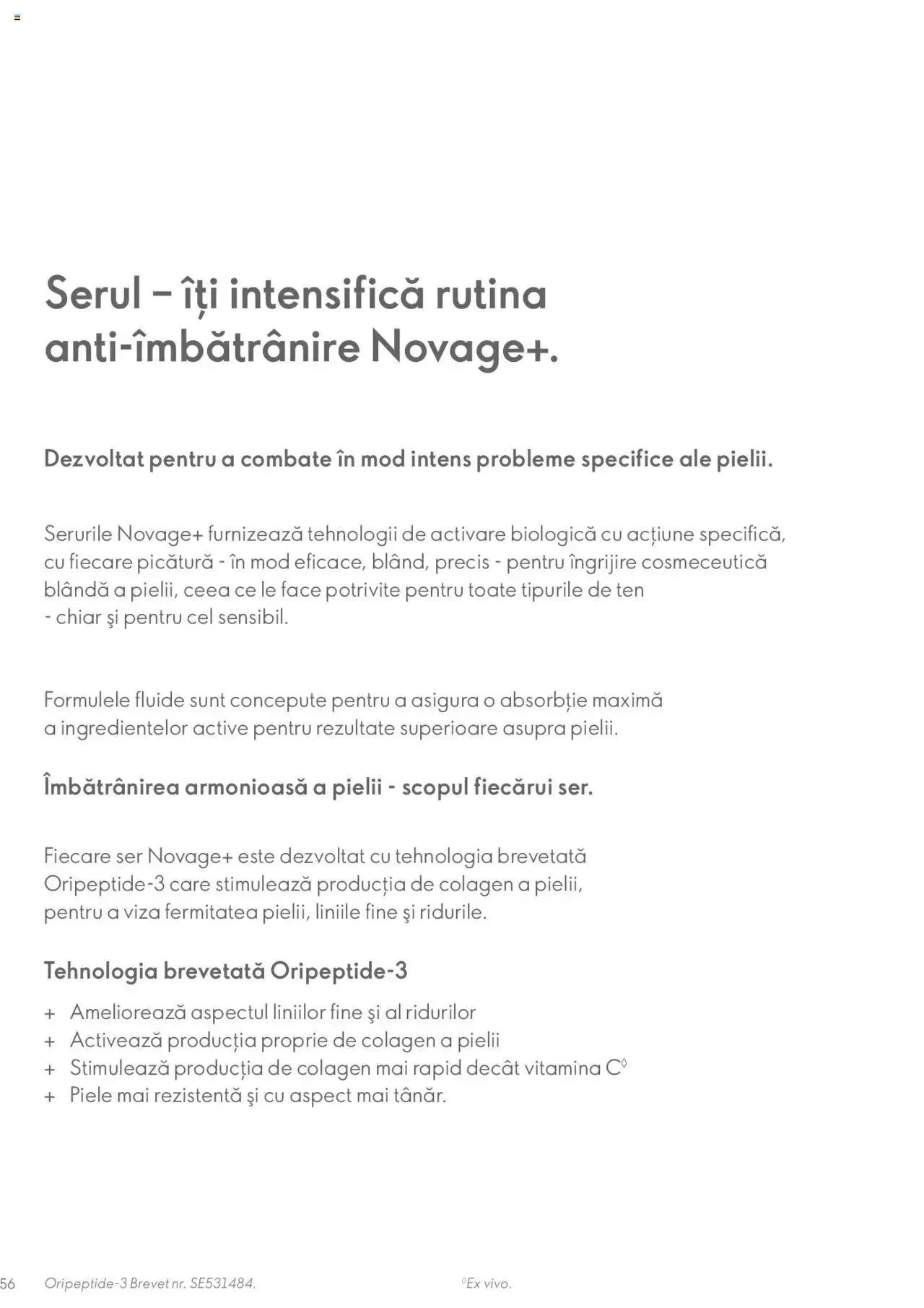 Catalog Oriflame catalog - Ghidul NOVAGE+ de la 1 martie până la 31 decembrie 2023 - Revista Pagina 56