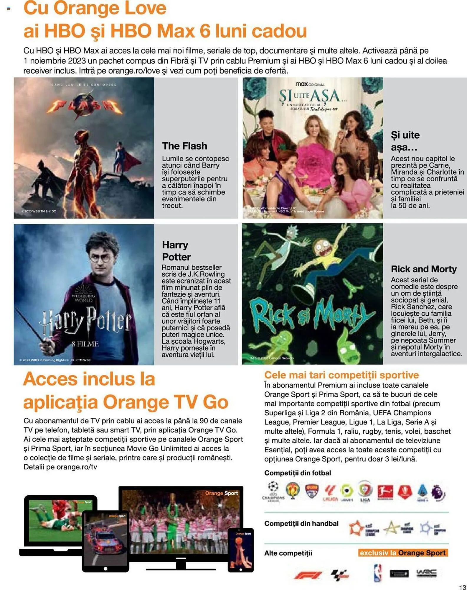 Catalog Orange catalog de la 5 septembrie până la 21 noiembrie 2023 - Revista Pagina 13