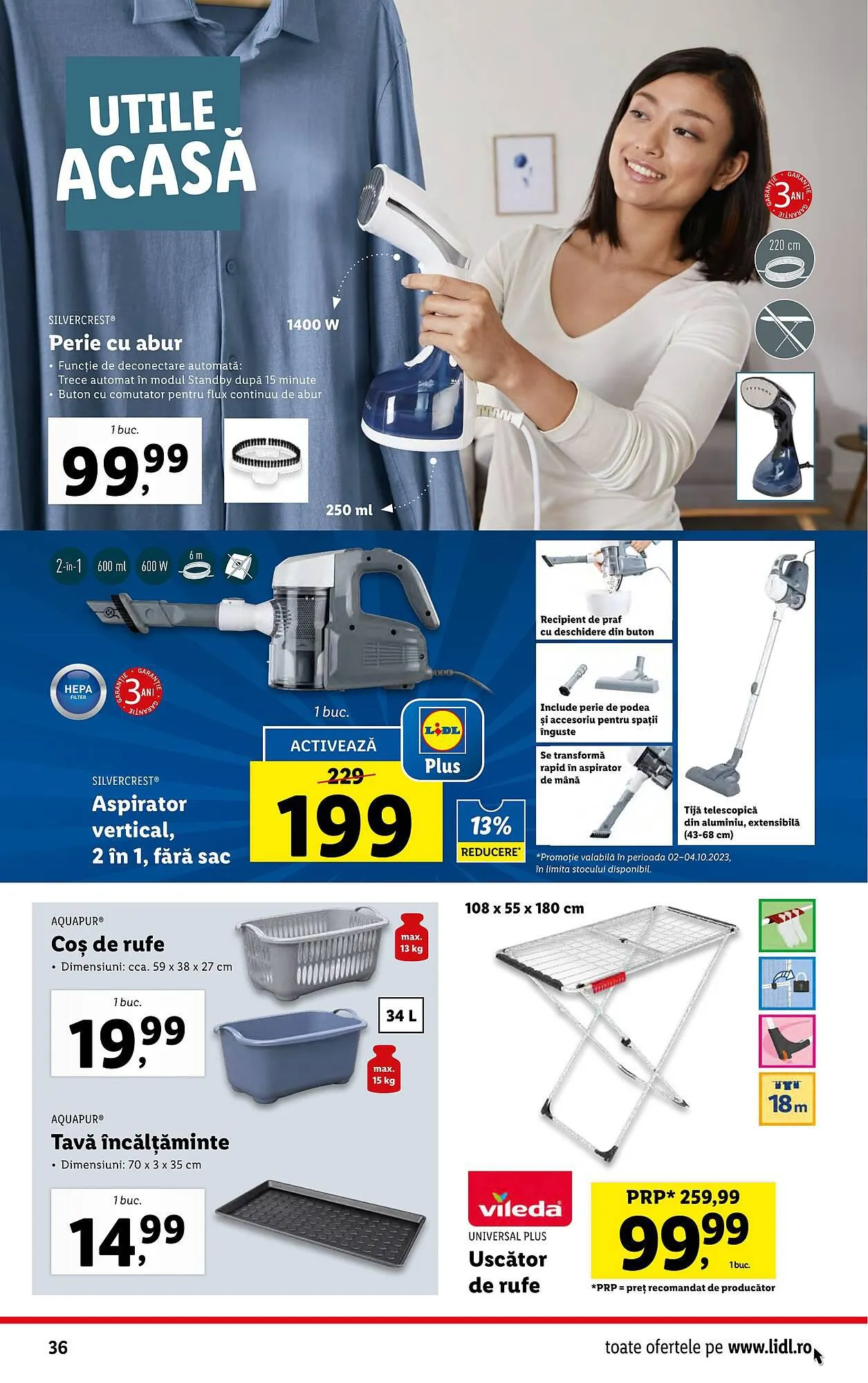 Catalog Lidl catalog de la 2 octombrie până la 8 octombrie 2023 - Revista Pagina 36