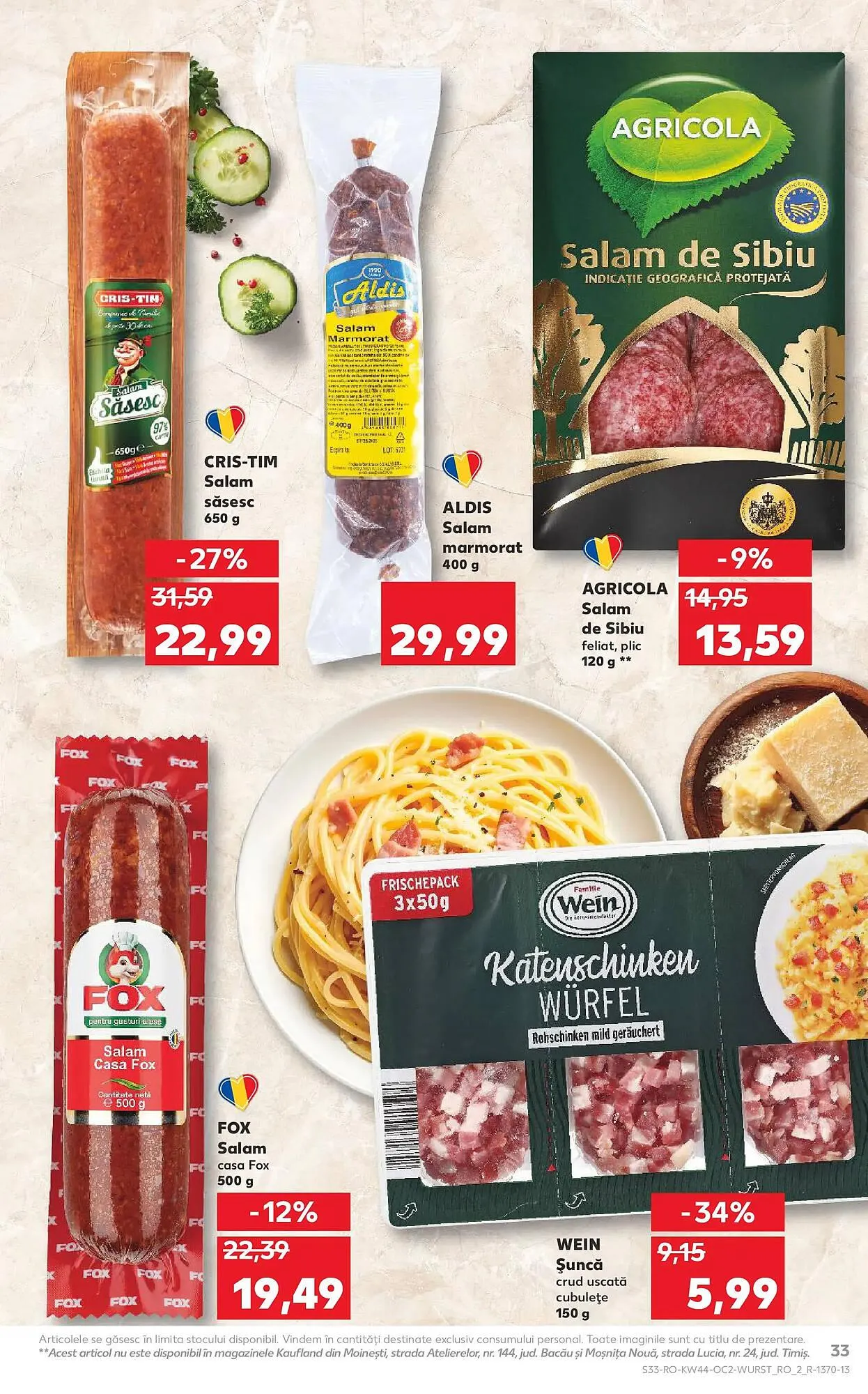 Catalog Catalog Kaufland de la 29 octombrie până la 4 noiembrie 2025 - Revista Pagina 33