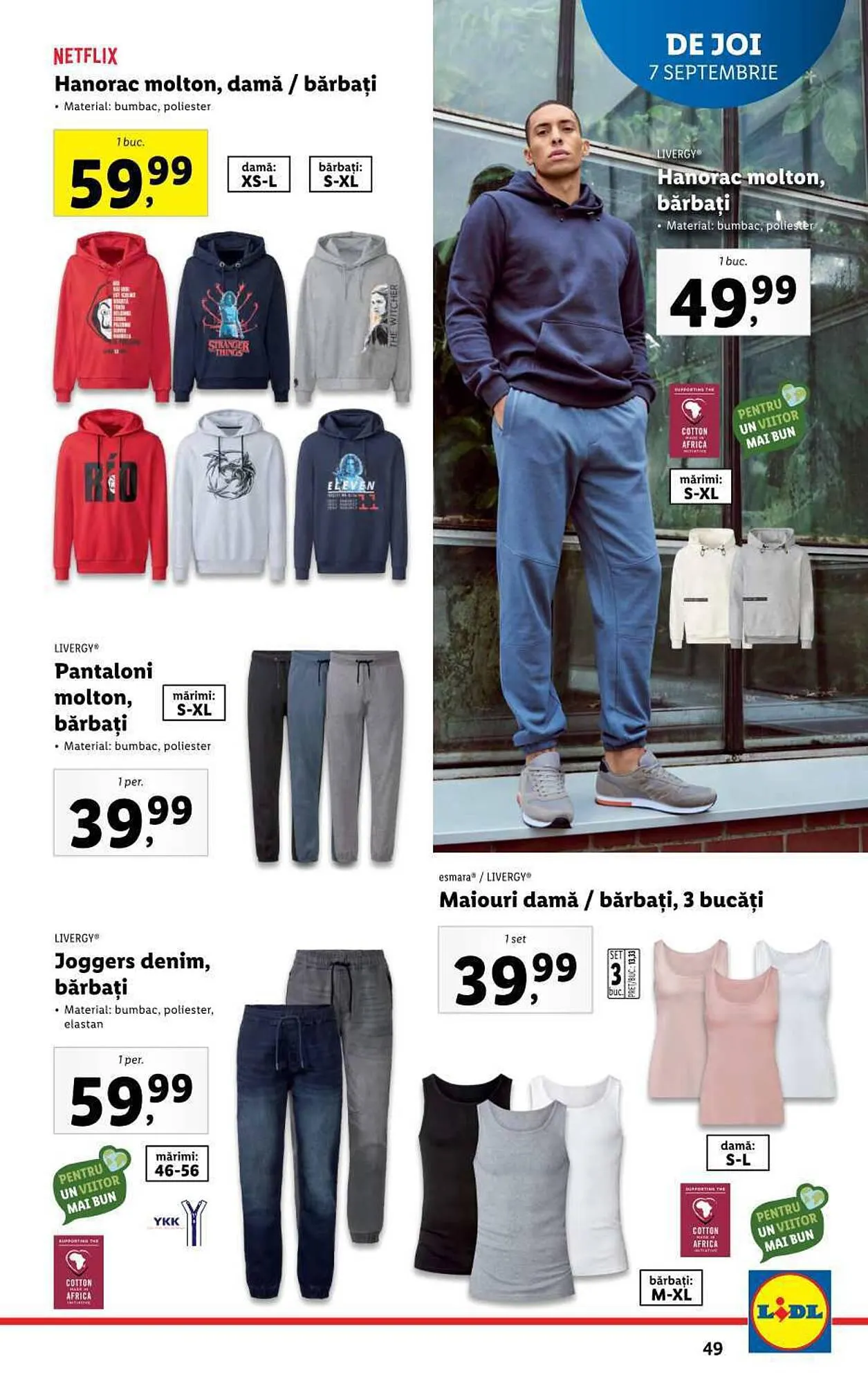 Catalog Lidl catalog de la 4 septembrie până la 10 septembrie 2023 - Revista Pagina 49