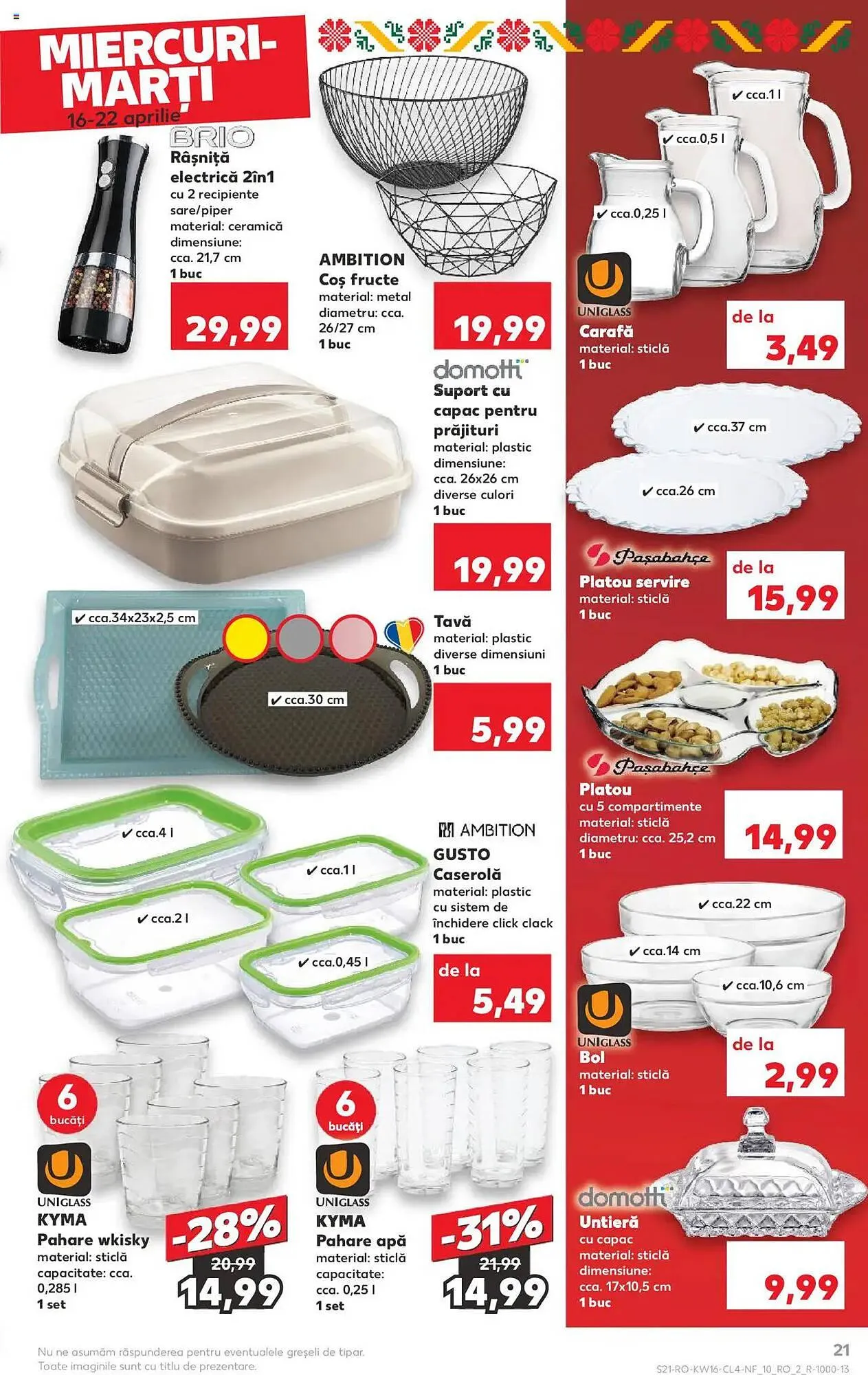 Catalog Catalog Kaufland de la 16 aprilie până la 22 aprilie 2025 - Revista Pagina 21