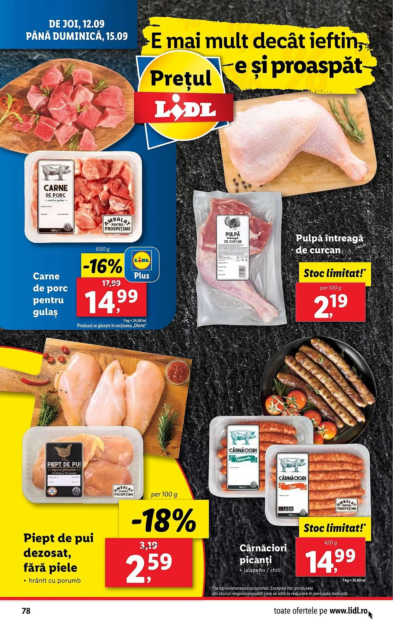 Catalog Catalog Lidl de la 9 septembrie până la 15 septembrie 2024 - Revista Pagina 78