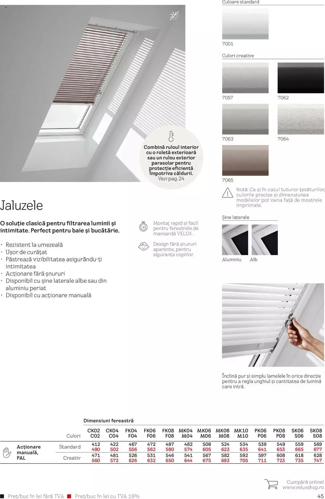Catalog Velux catalog - Rulouri şi rolete 2023 de la 28 martie până la 31 decembrie 2023 - Revista Pagina 45
