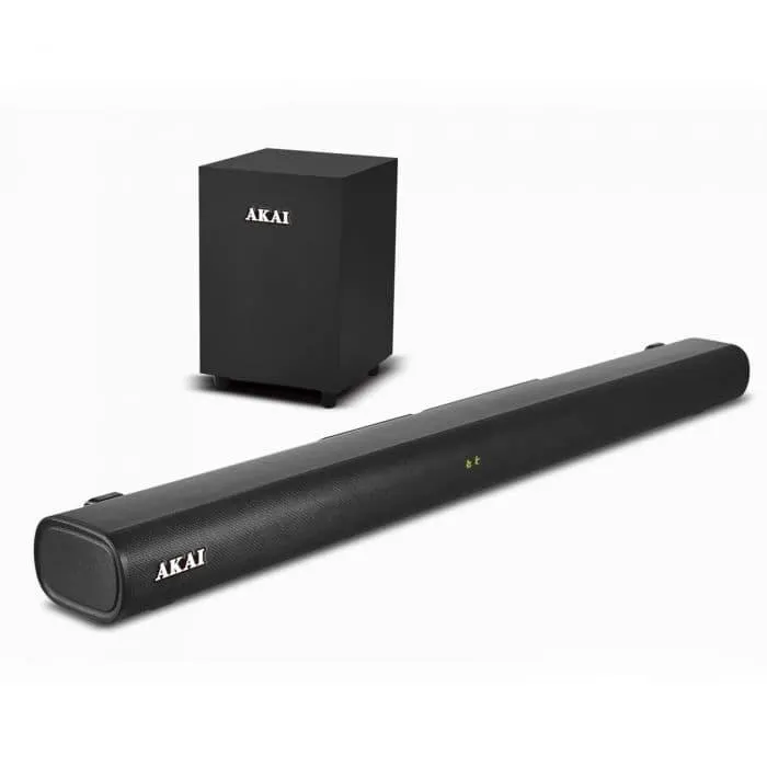 Soundbar Akai ASB-20CSW, 2.1, 80 W, Bluetooth, Negru