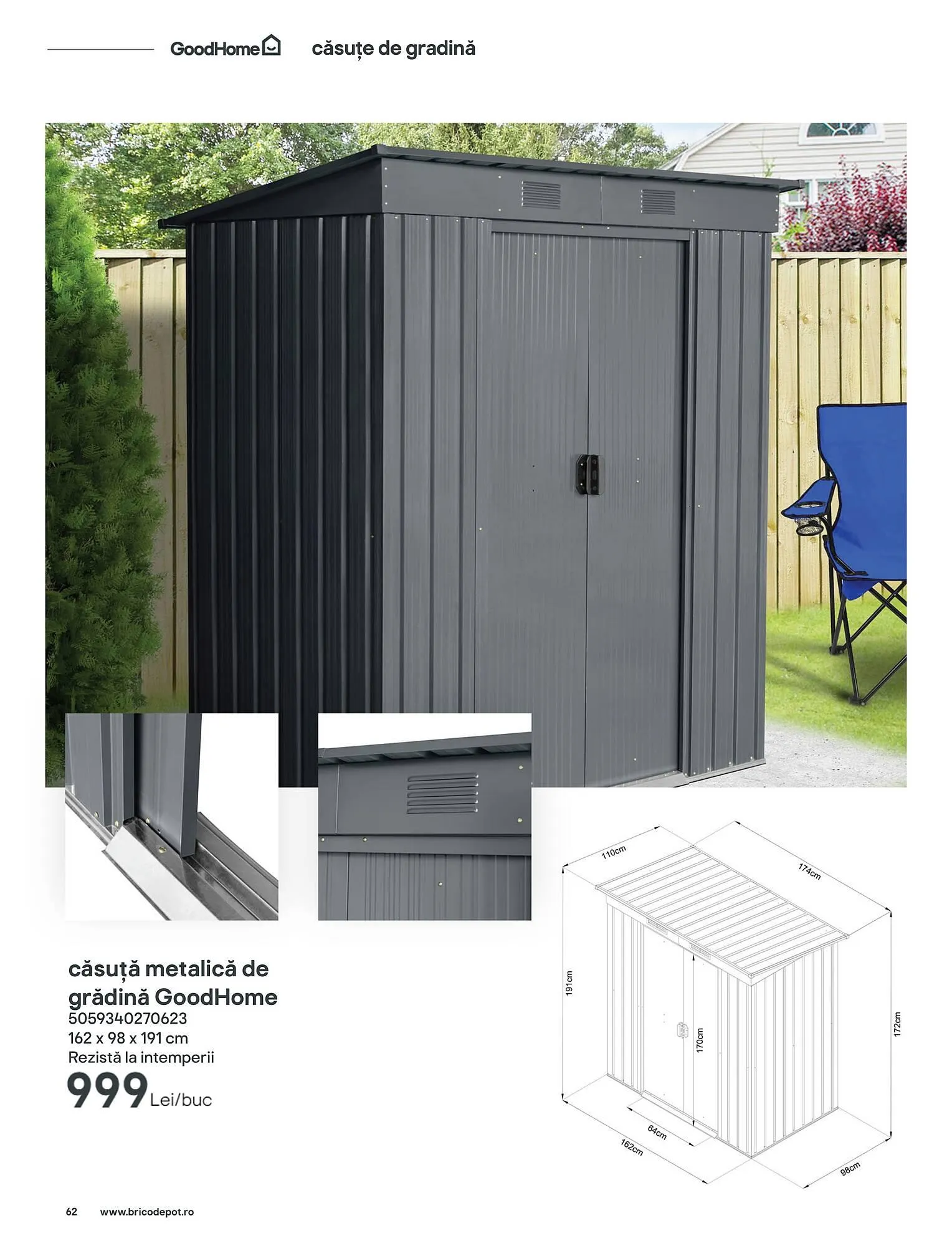 Catalog Brico Depôt catalog de la 22 aprilie până la 22 aprilie 2025 - Revista Pagina 62