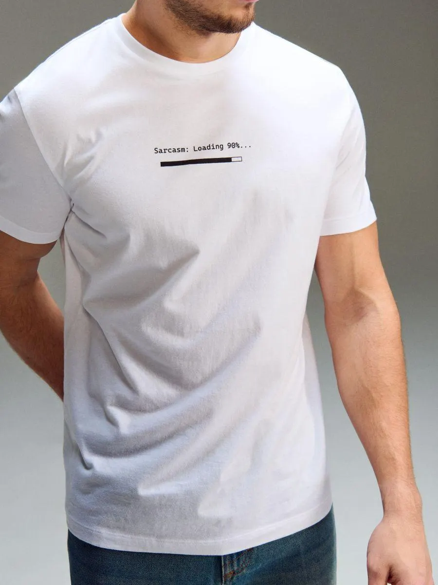 Tricou oversize din bumbac cu imprimeu