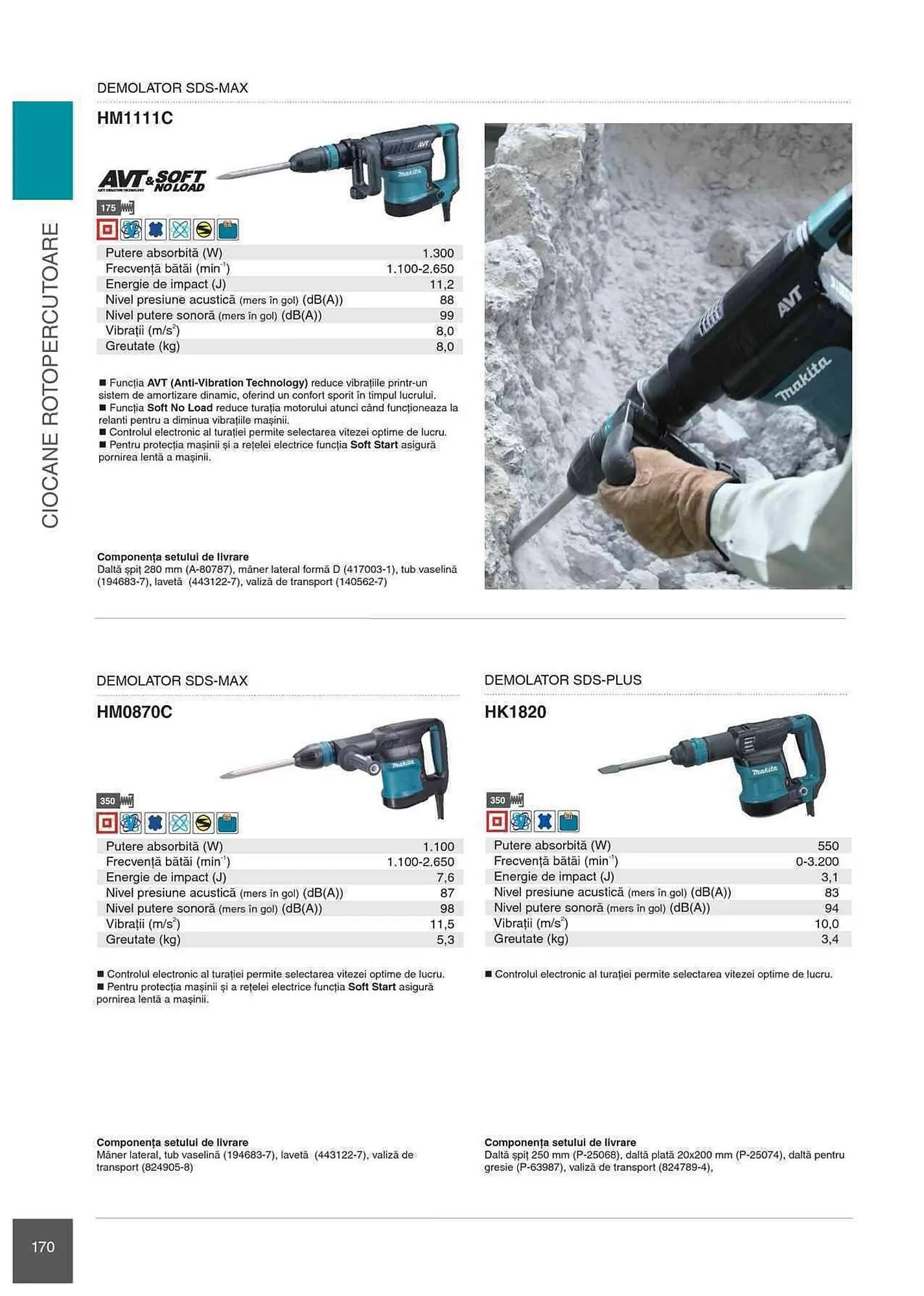 Catalog Makita catalog de la 1 ianuarie până la 31 decembrie 2023 - Revista Pagina 170