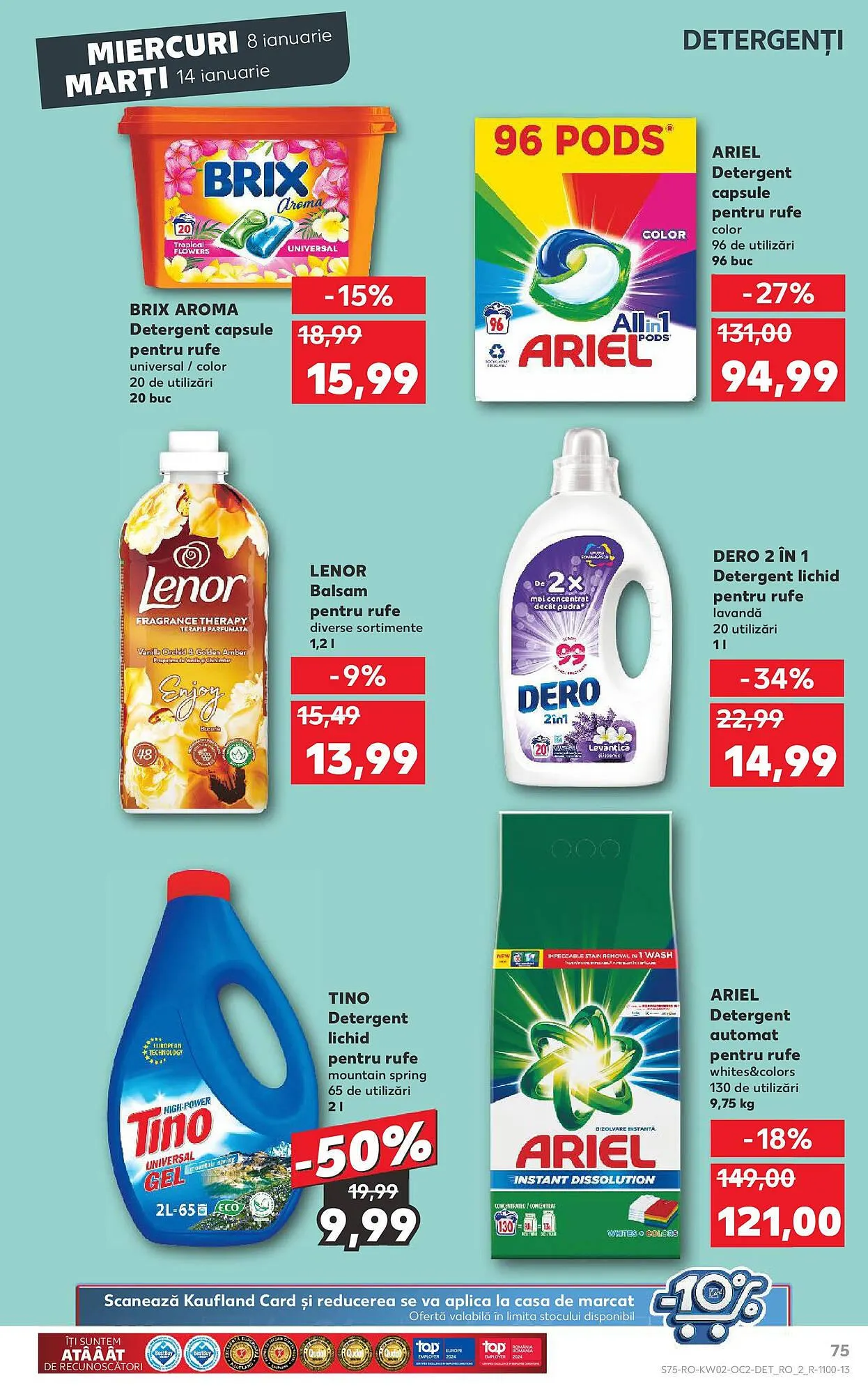 Catalog Catalog Kaufland de la 8 ianuarie până la 14 ianuarie 2025 - Revista Pagina 75