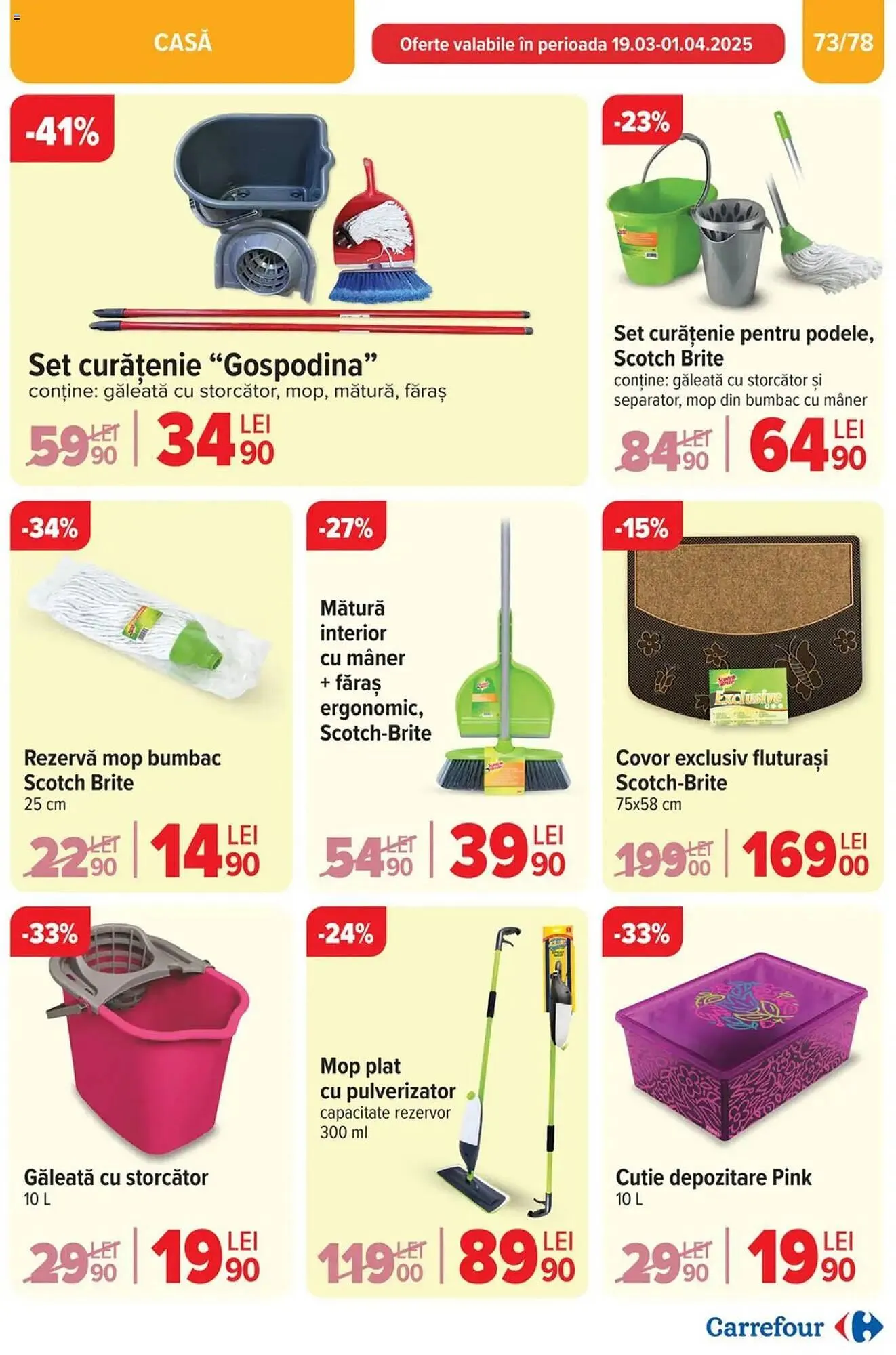 Catalog Catalog Carrefour de la 26 martie până la 1 aprilie 2025 - Revista Pagina 74