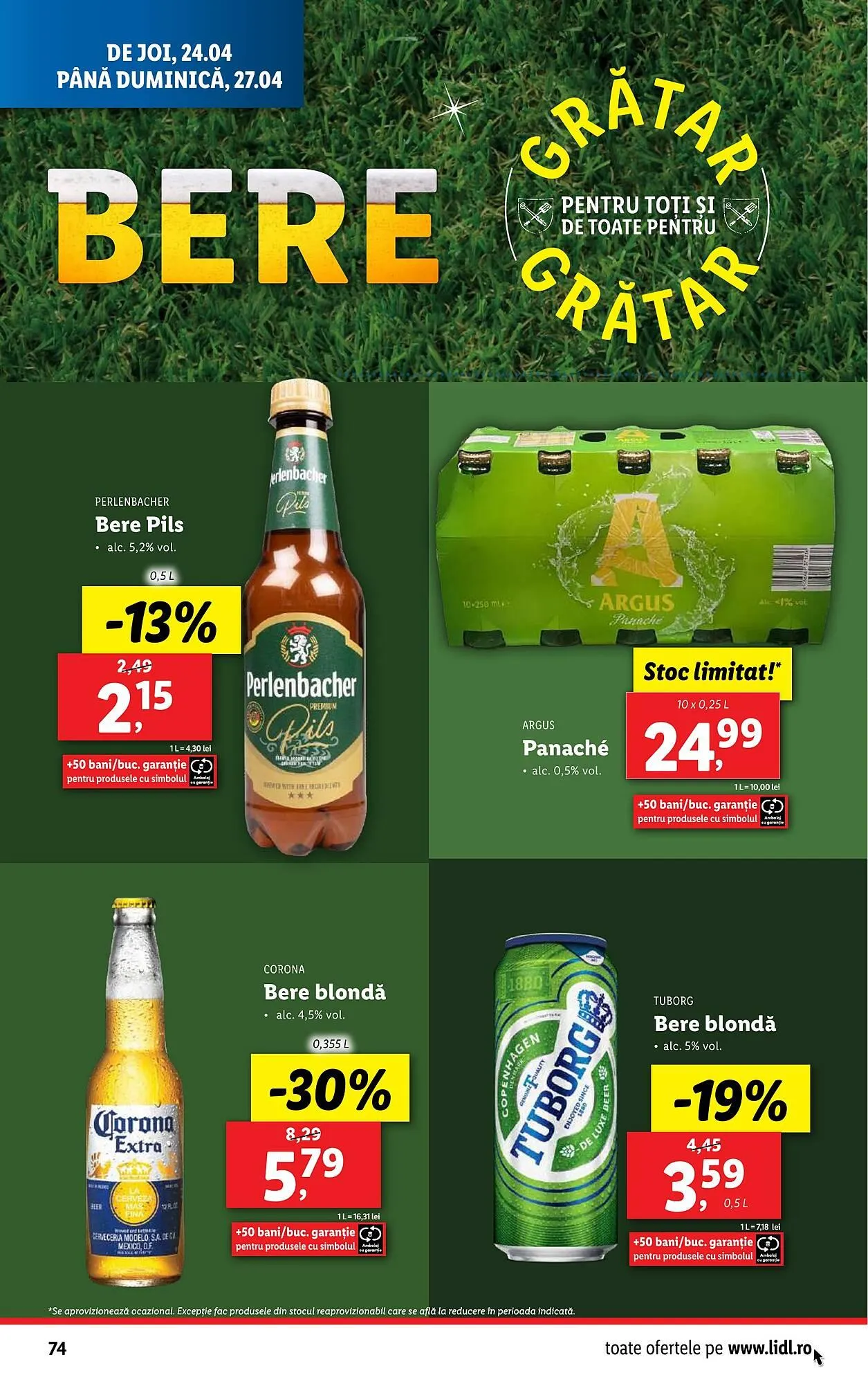 Catalog Catalog Lidl de la 22 aprilie până la 27 aprilie 2025 - Revista Pagina 74