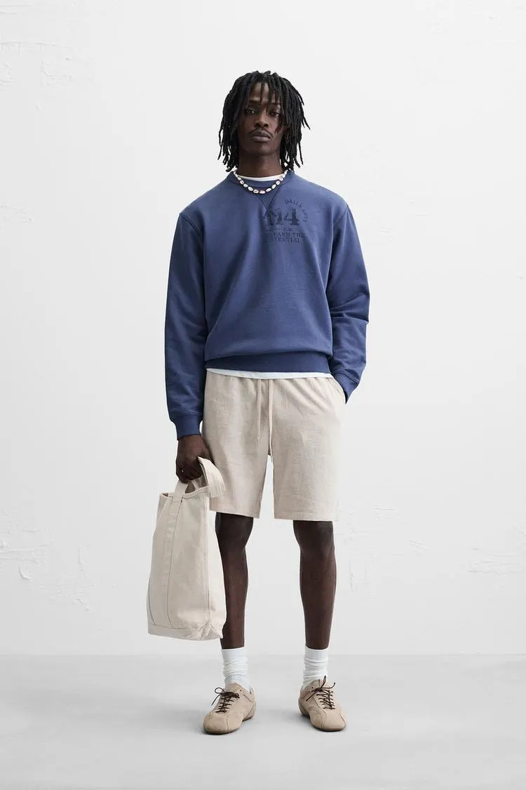 BERMUDE DIN IN ȘI VISCOZĂ