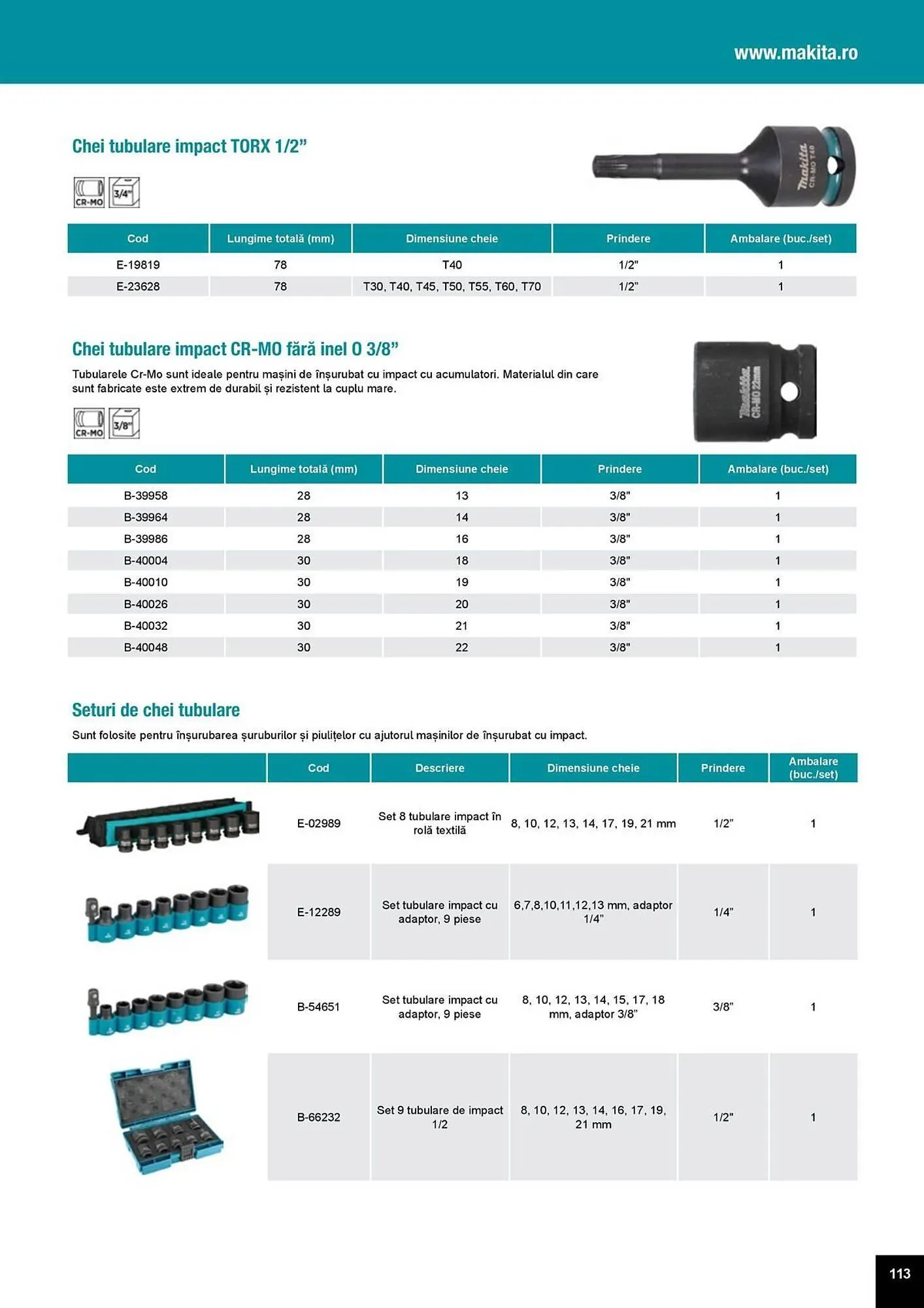 Catalog Catalog Makita de la 1 aprilie până la 31 decembrie 2025 - Revista Pagina 113