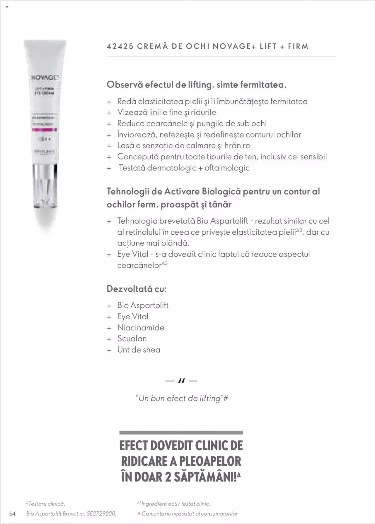 Catalog Oriflame catalog - Ghidul NOVAGE+ de la 1 martie până la 31 decembrie 2023 - Revista Pagina 54