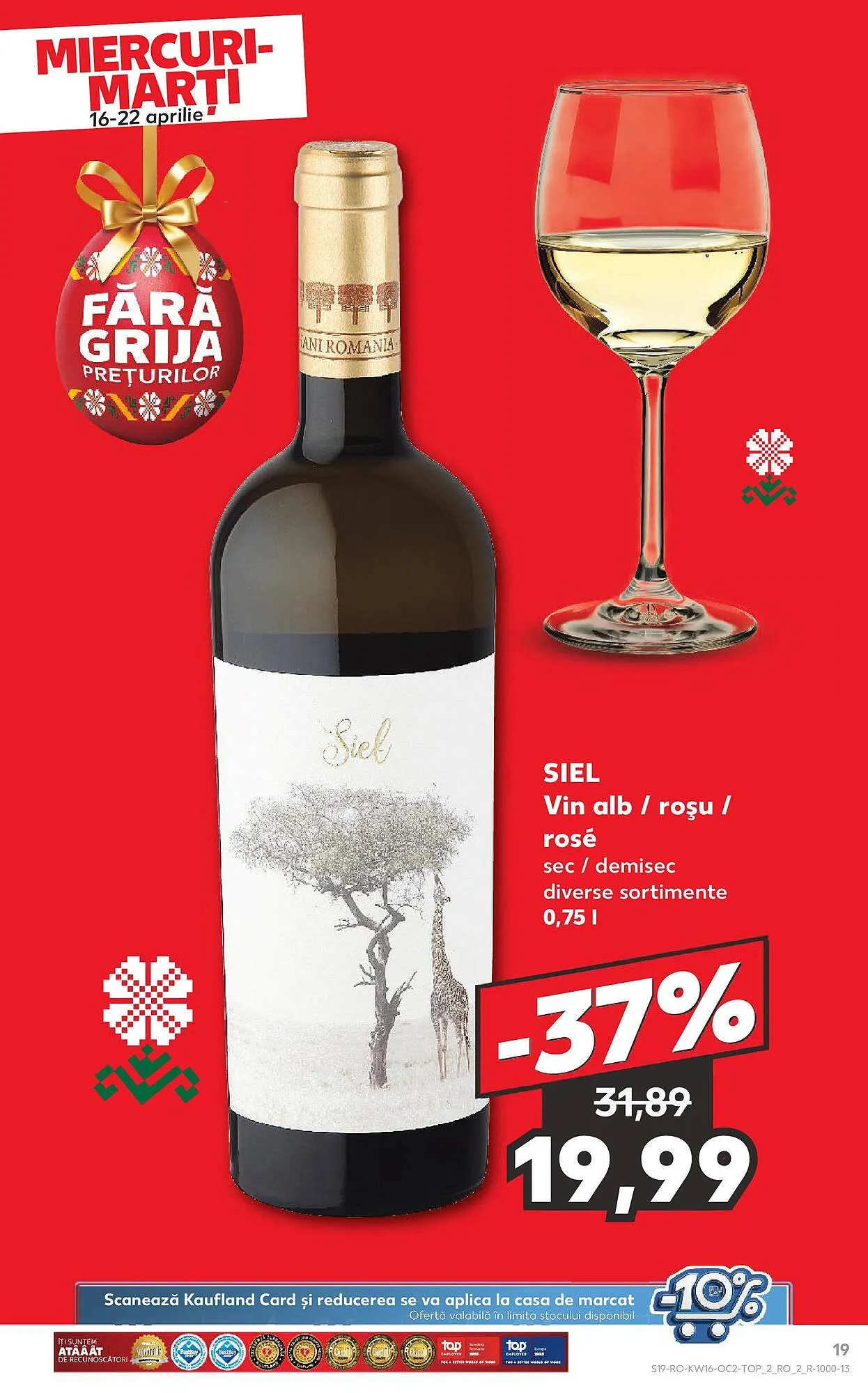 Catalog Catalog Kaufland de la 16 aprilie până la 22 aprilie 2025 - Revista Pagina 19