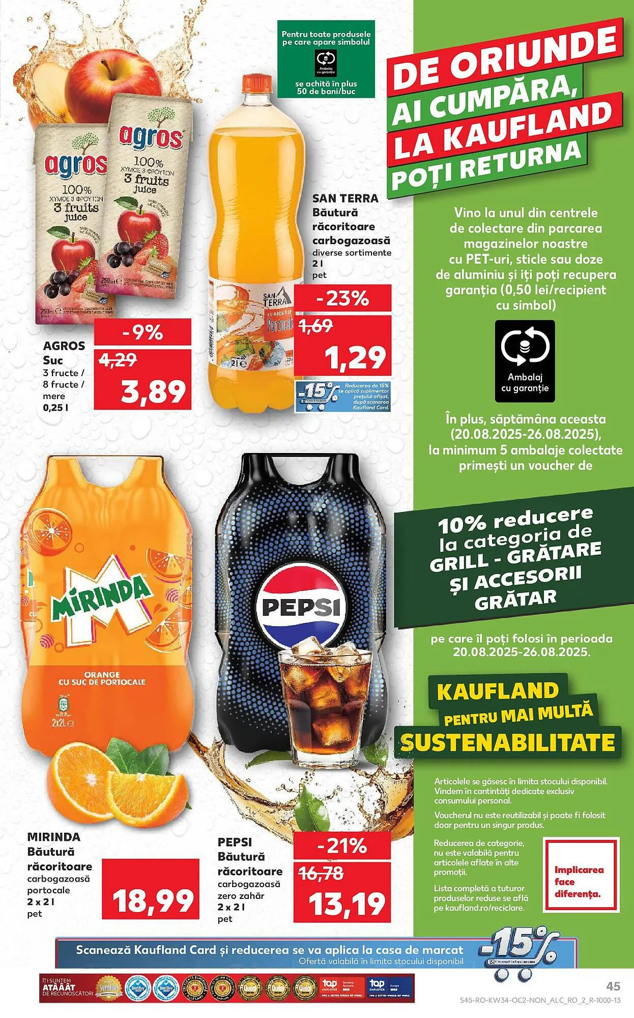 Catalog Catalog Kaufland de la 20 august până la 26 august 2025 - Revista Pagina 45