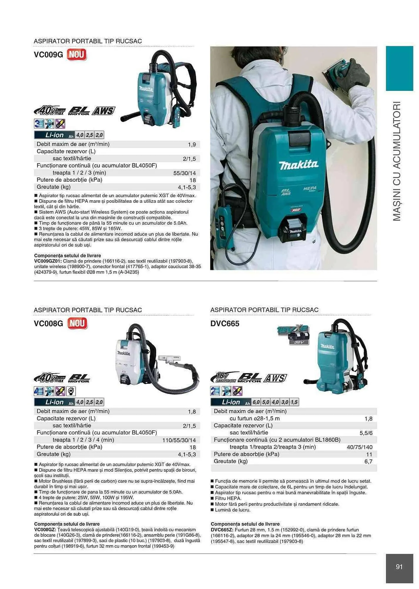 Catalog Makita catalog de la 1 ianuarie până la 31 decembrie 2023 - Revista Pagina 91