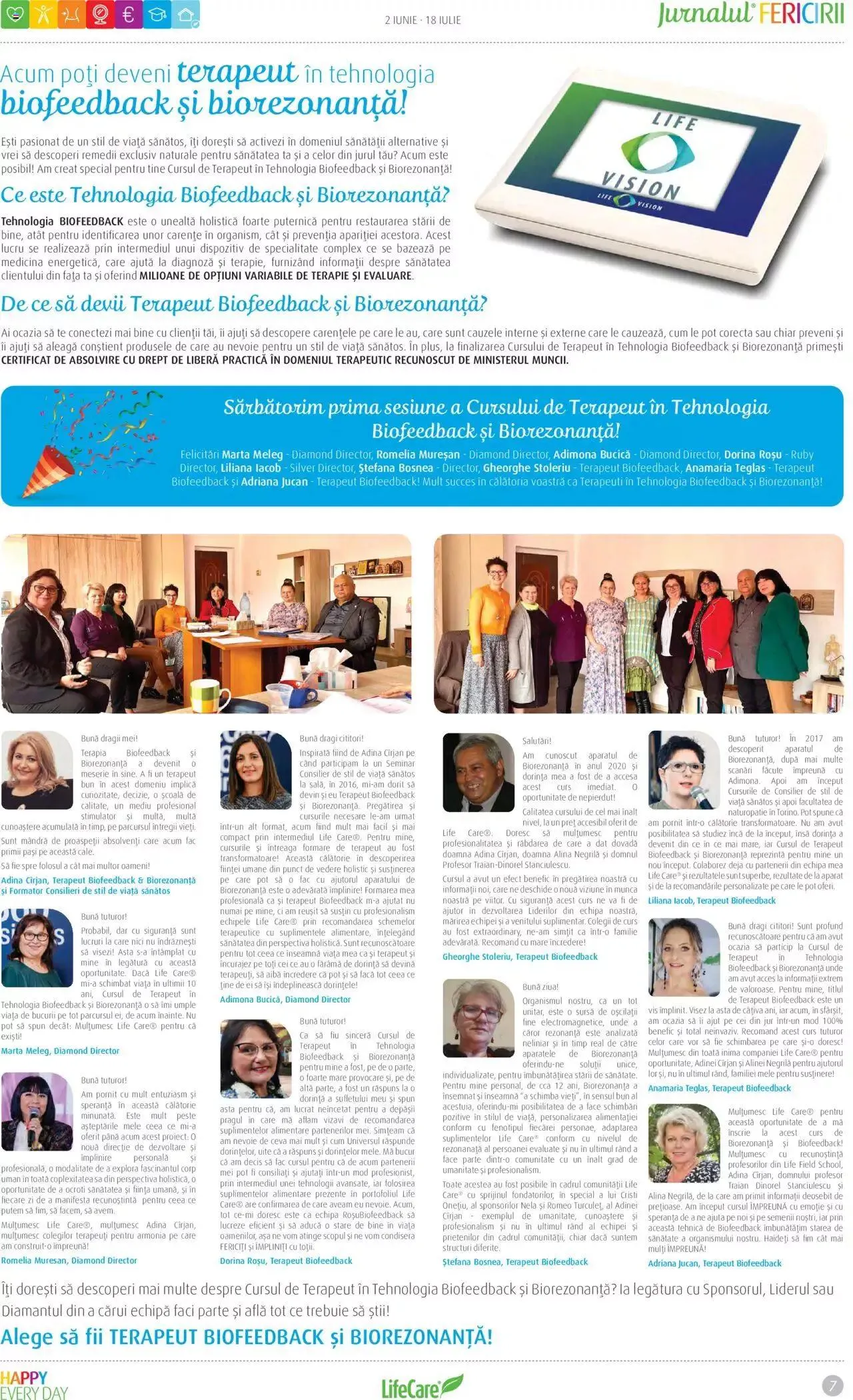 Catalog Life Care catalog - Jurnalul Fericirii Iunie/Iulie de la 2 iunie până la 19 iulie 2023 - Revista Pagina 7