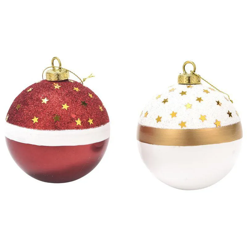 Glob pentru brad de Craciun Actuel, stelute si sclipici, 7.8 cm