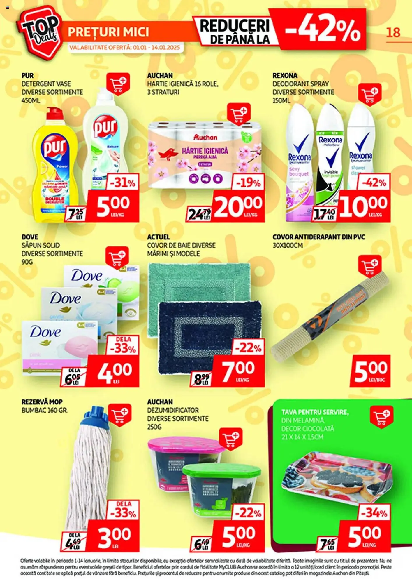 Catalog Catalog Auchan de la 1 ianuarie până la 14 ianuarie 2025 - Revista Pagina 18