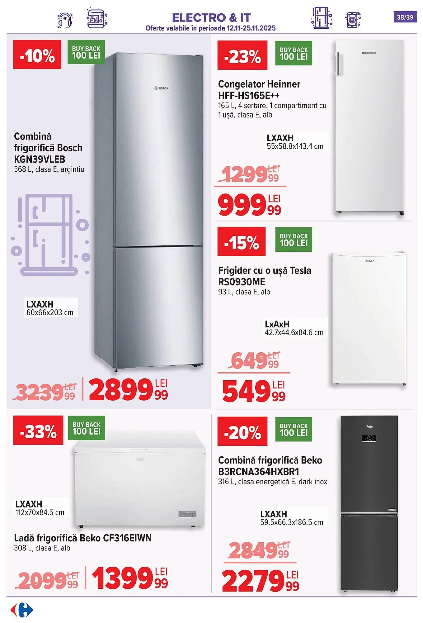 Catalog Catalog Carrefour de la 19 noiembrie până la 25 noiembrie 2025 - Revista Pagina 38