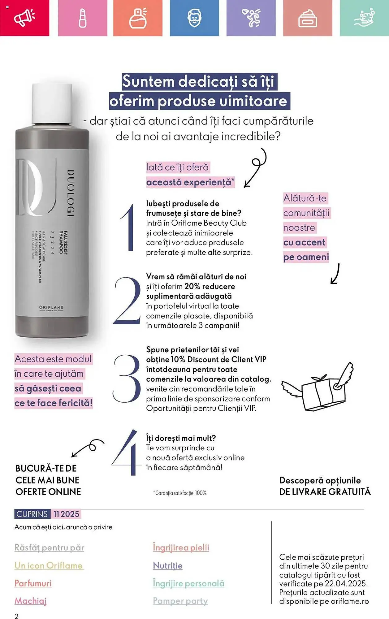 Catalog Catalog Oriflame de la 26 iulie până la 19 august 2025 - Revista Pagina 2